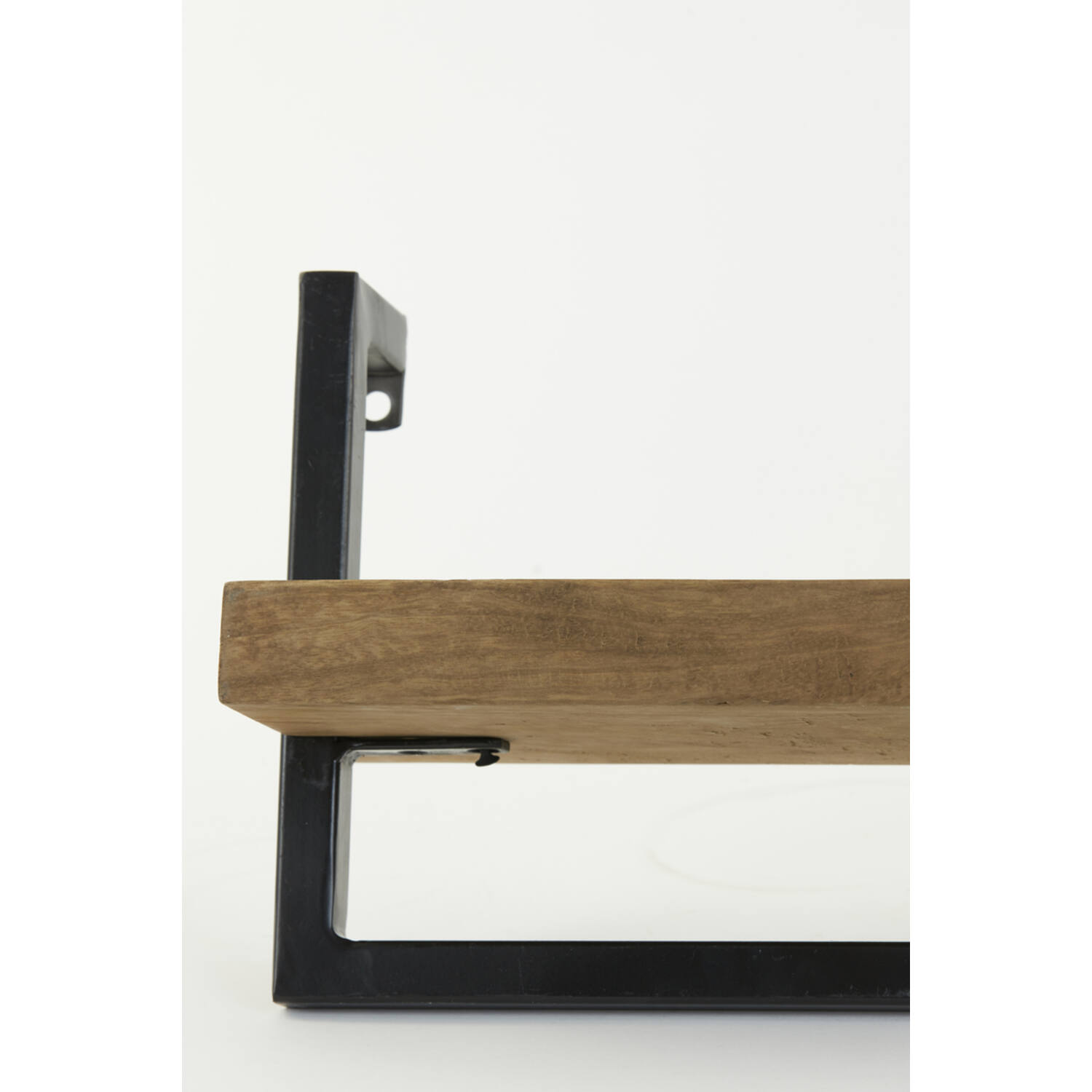 Wall shelf 80x15x24 cm MADDISON wood dark brown