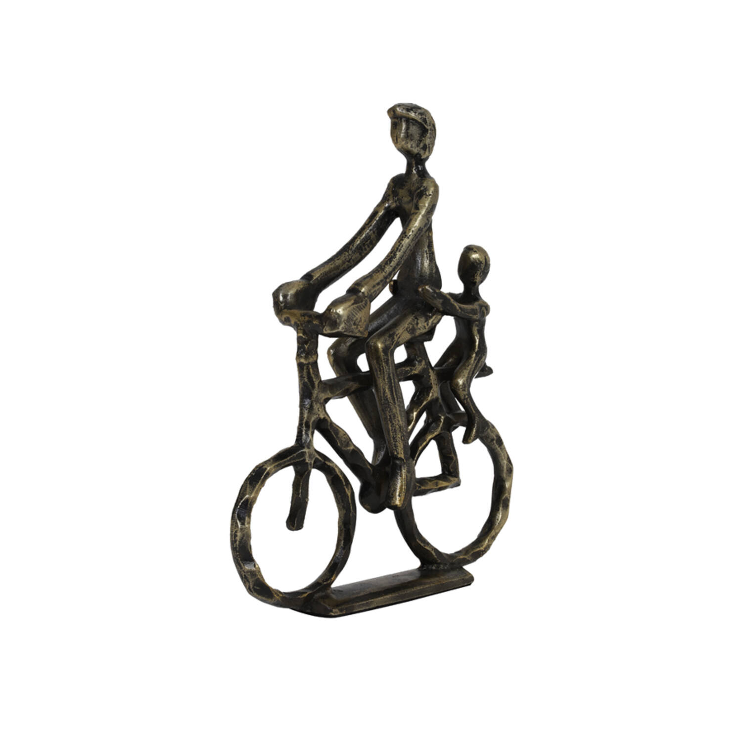 Ornament 24x6x30 cm CYCLIST antique bronze