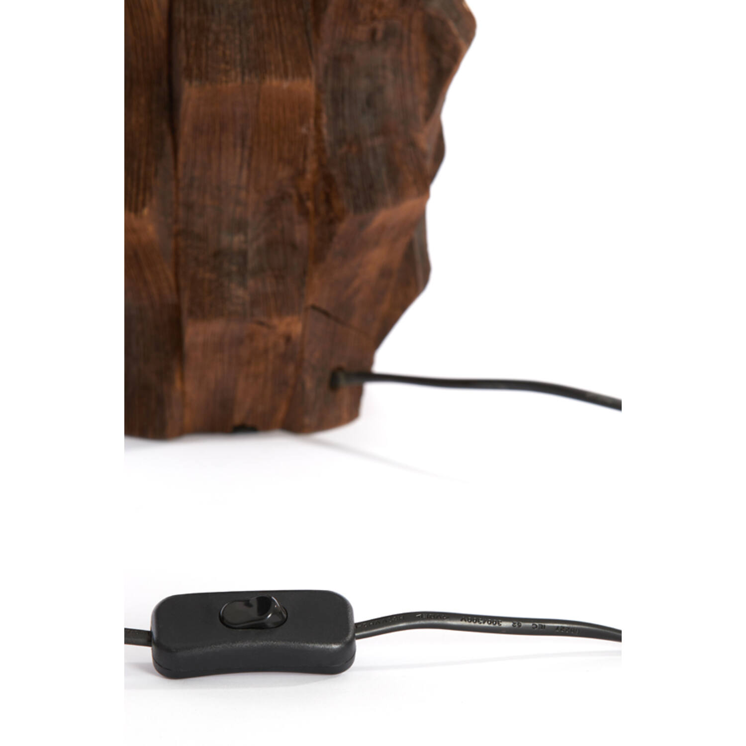 Lamp base Ø20x38 cm TAKABE wood chocolate brown