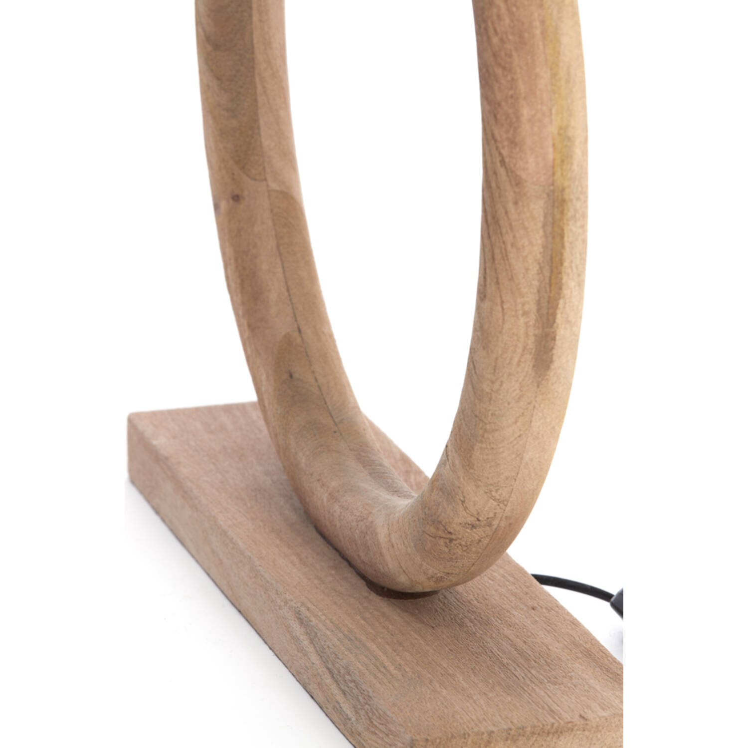 Lamp base 41x13x44 cm NUBIA wood matt natural