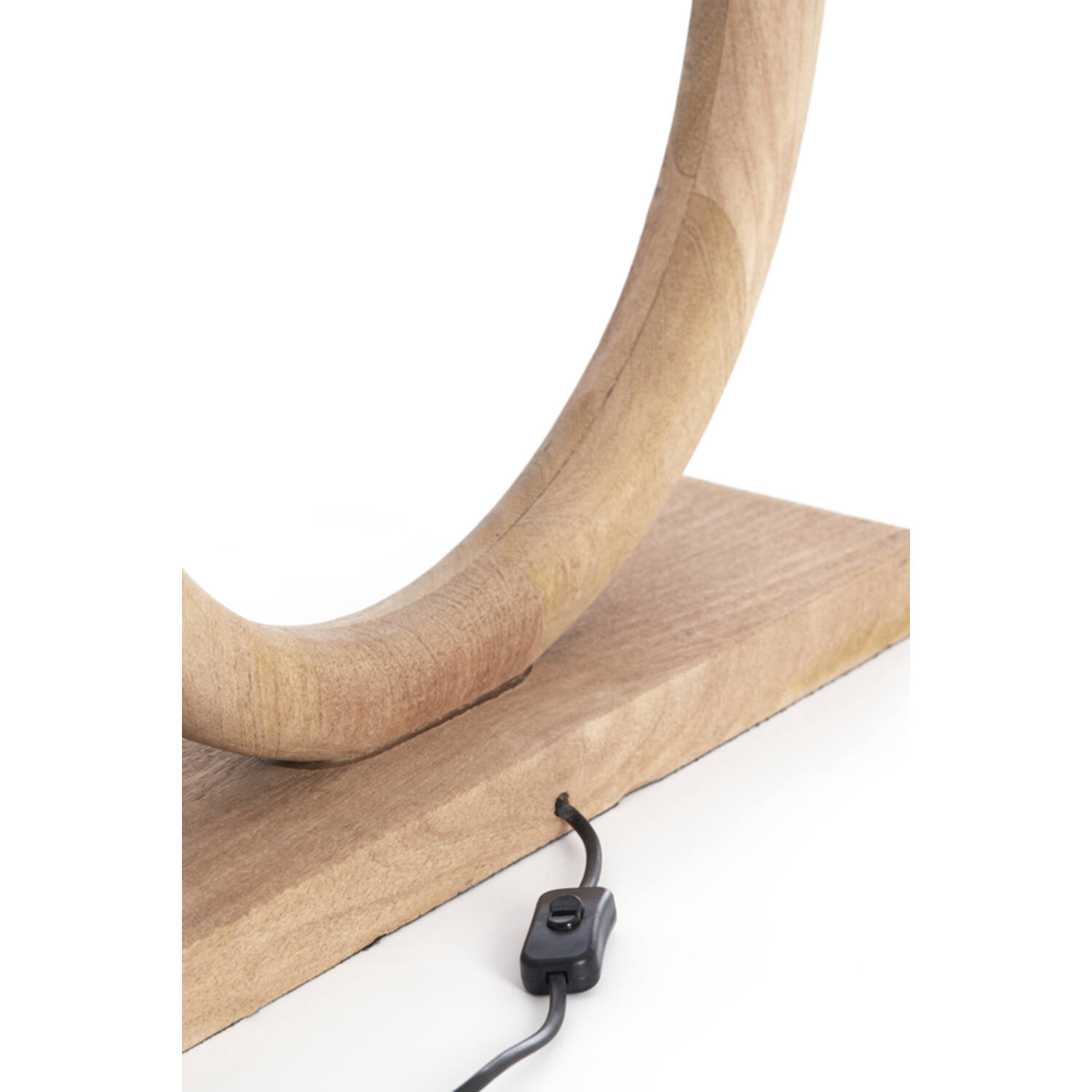 Lamp base 41x13x44 cm NUBIA wood matt natural