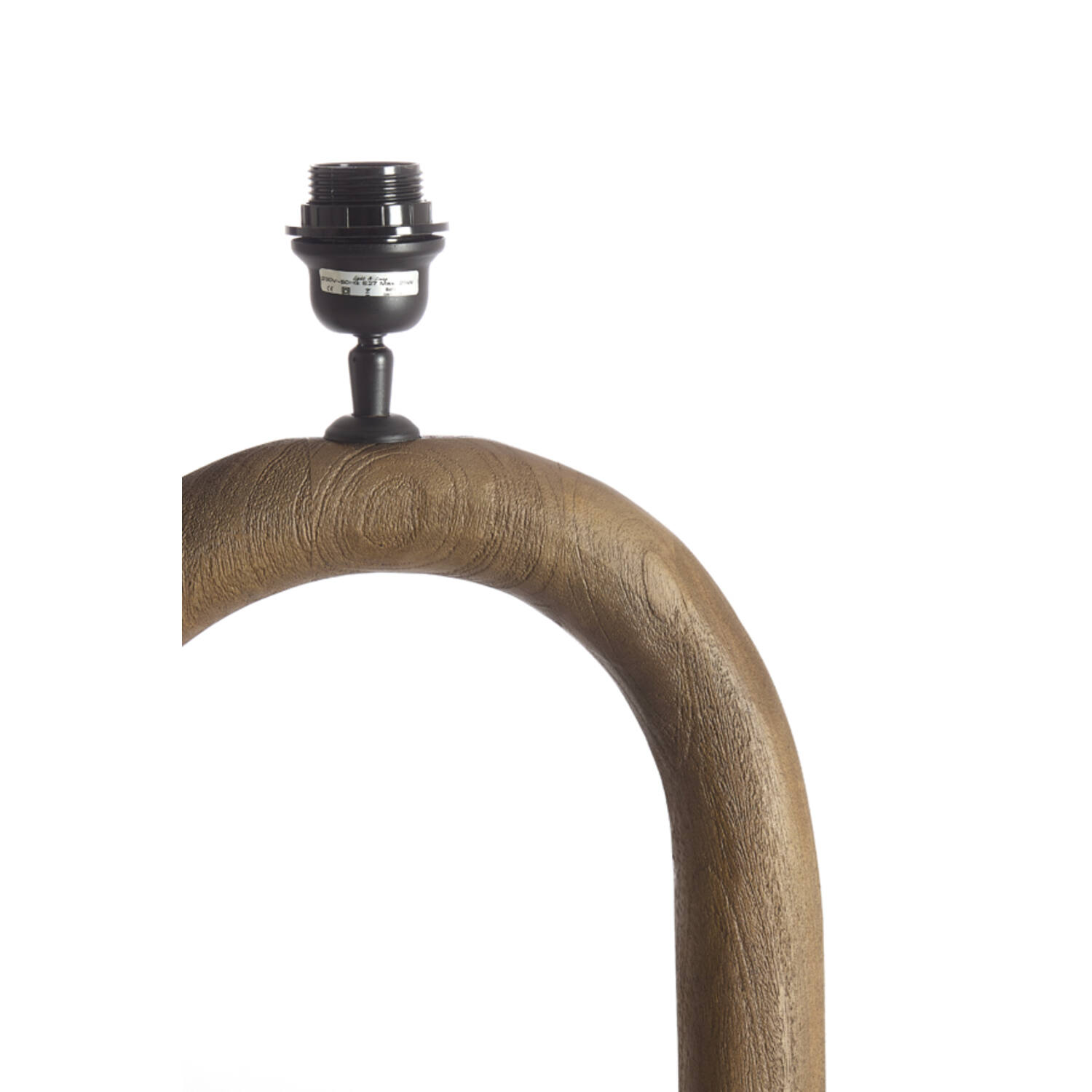 Lamp base 35x12x59 cm PACECO wood grey-dark brown