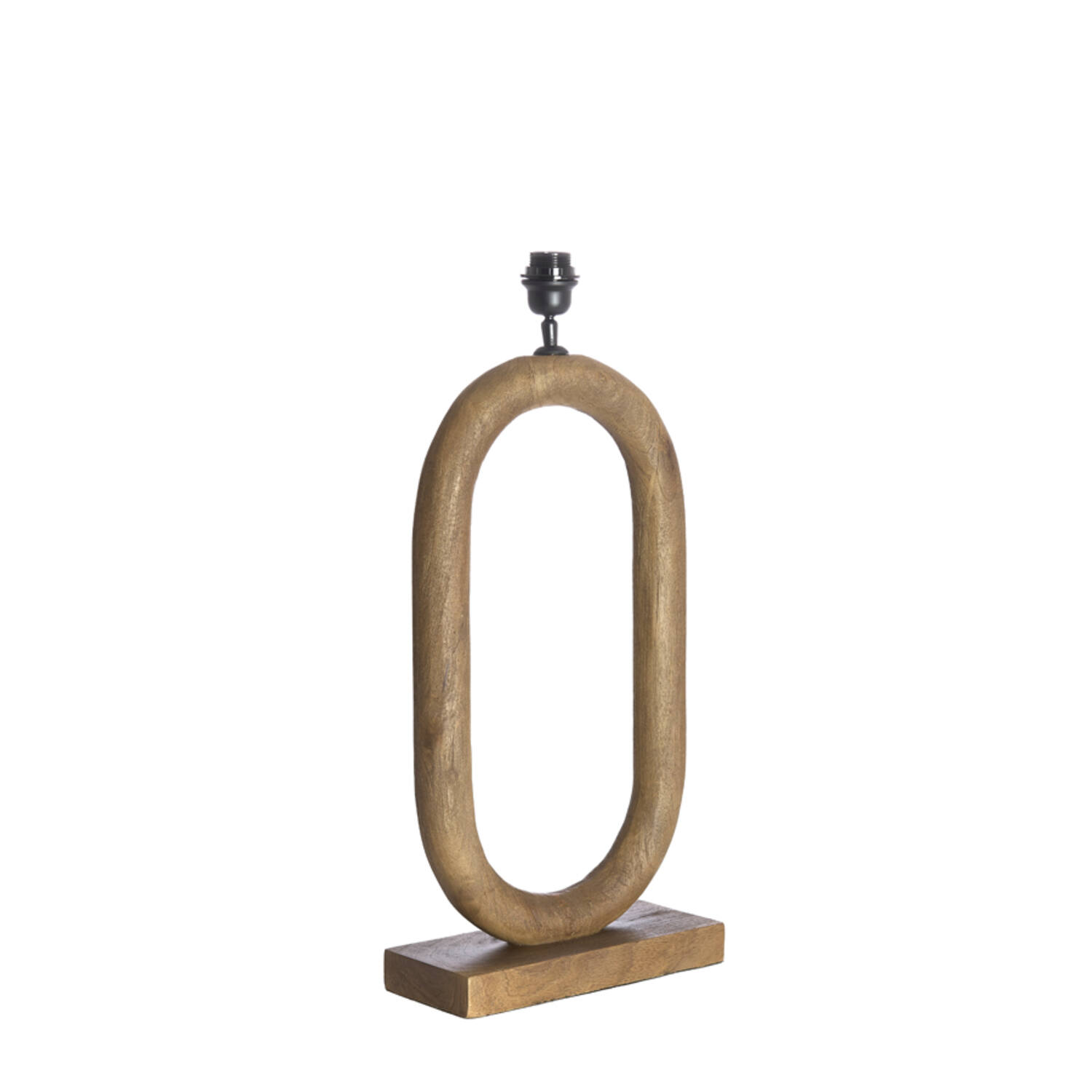 Lamp base 35x12x59 cm PACECO wood grey-dark brown