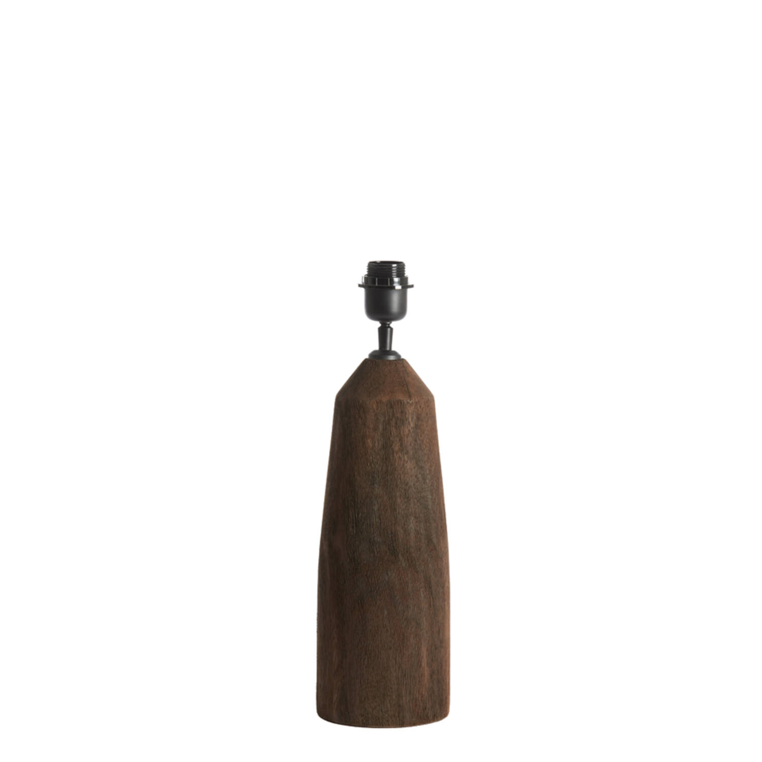 Lamp base Ø15x35 cm TRAPANI wood matt dark brown