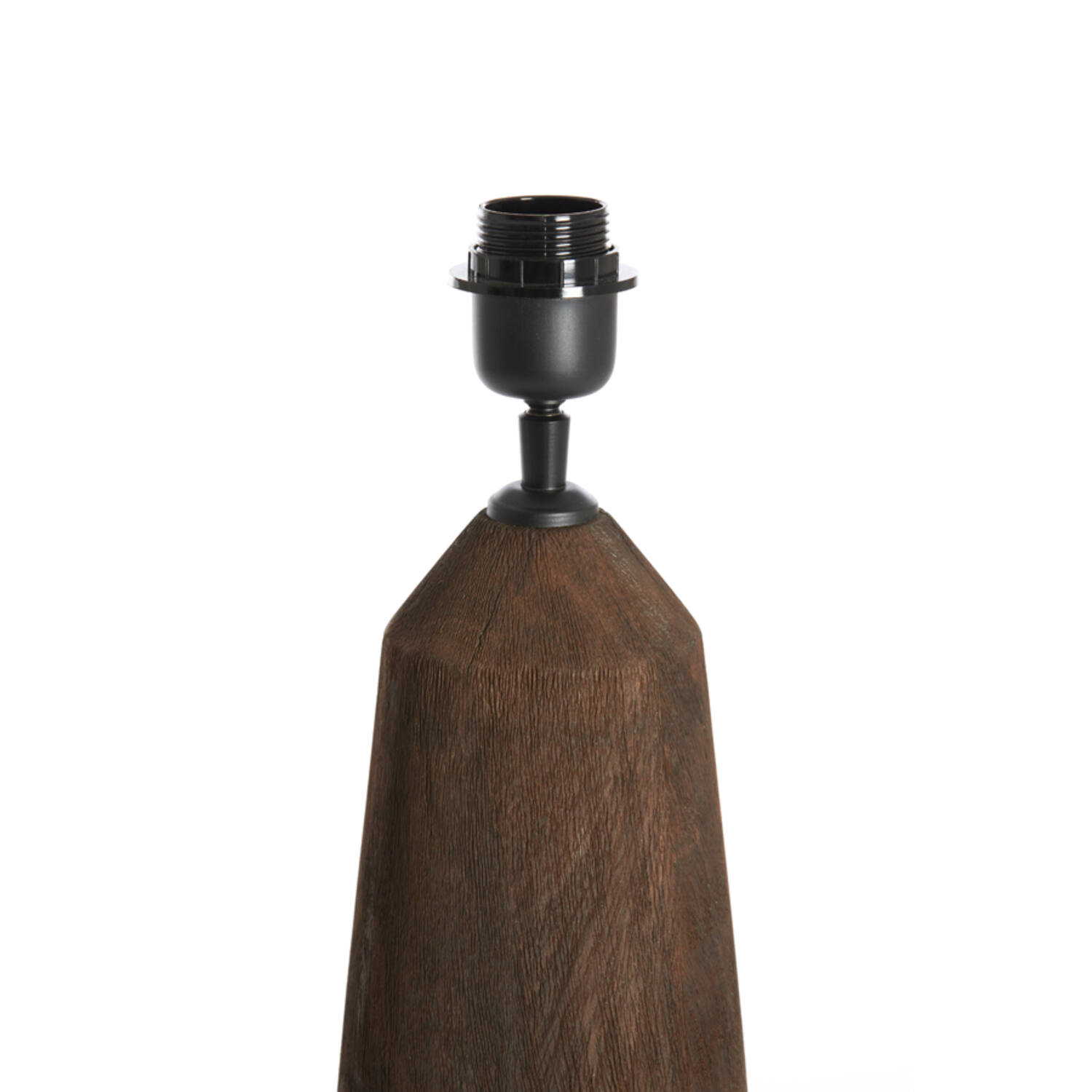 Lamp base Ø15x35 cm TRAPANI wood matt dark brown