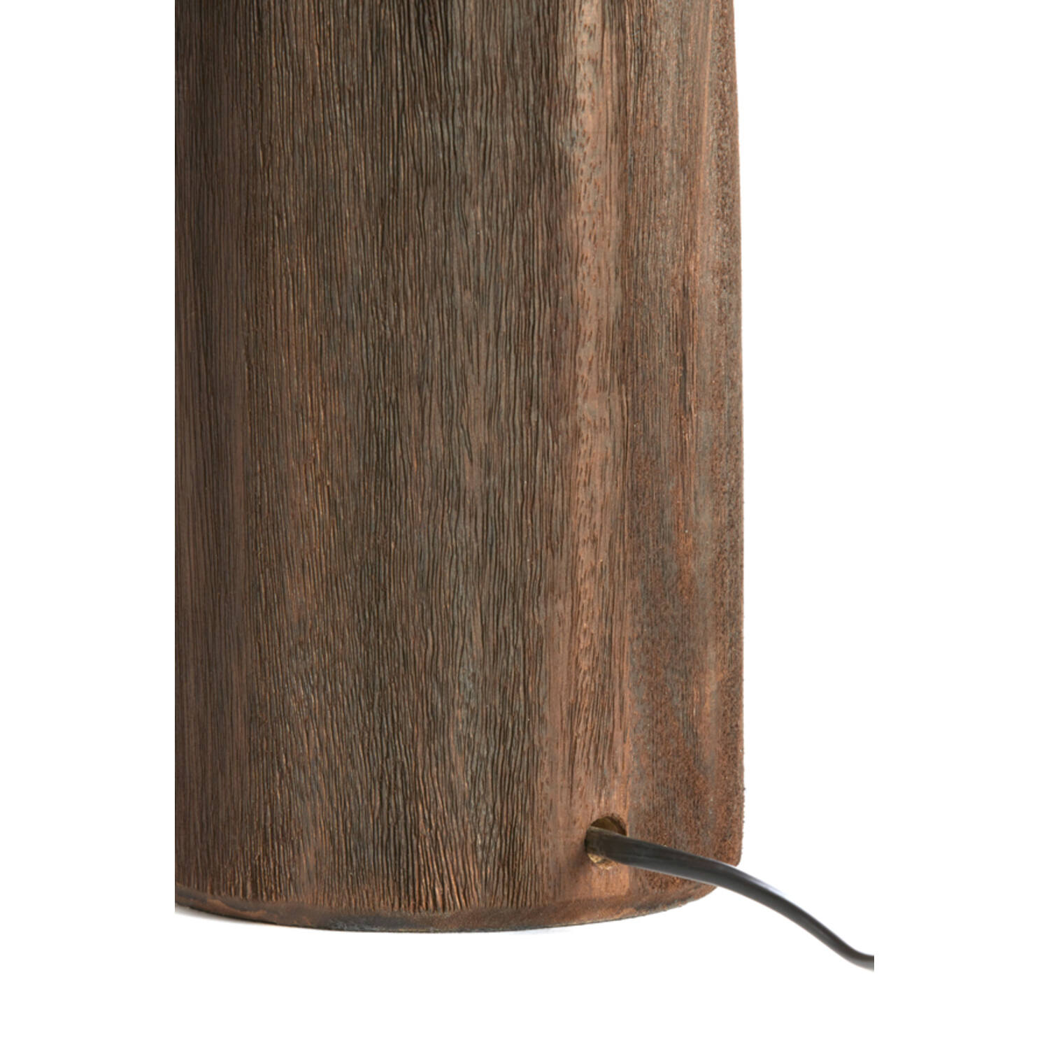 Lamp base Ø15x35 cm TRAPANI wood matt dark brown