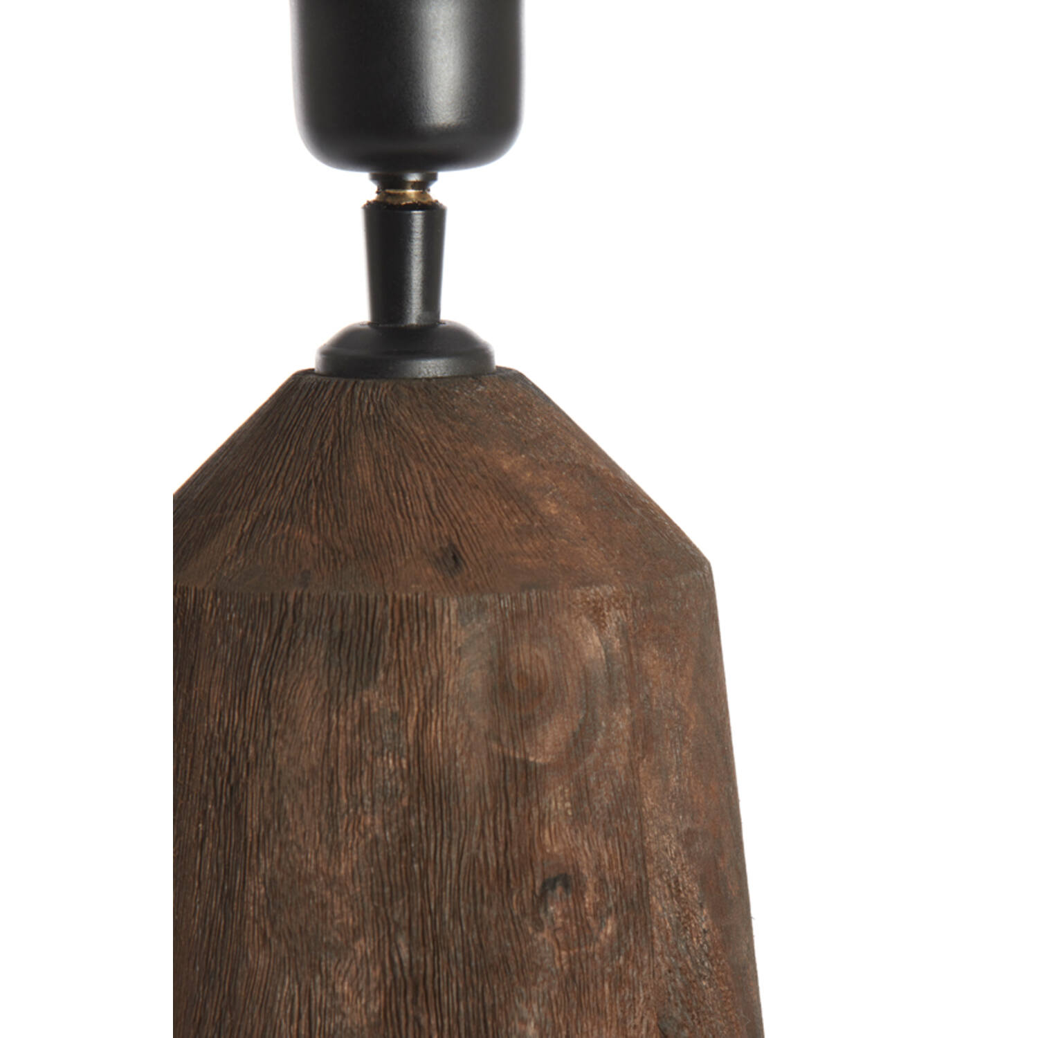 Lamp base Ø15x45 cm TRAPANI wood matt dark brown