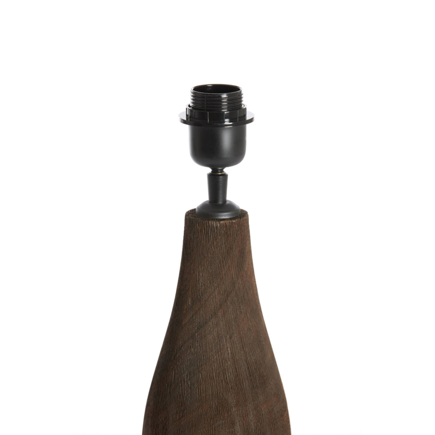 Lamp base Ø13x32 cm TRAPINO wood matt dark brown