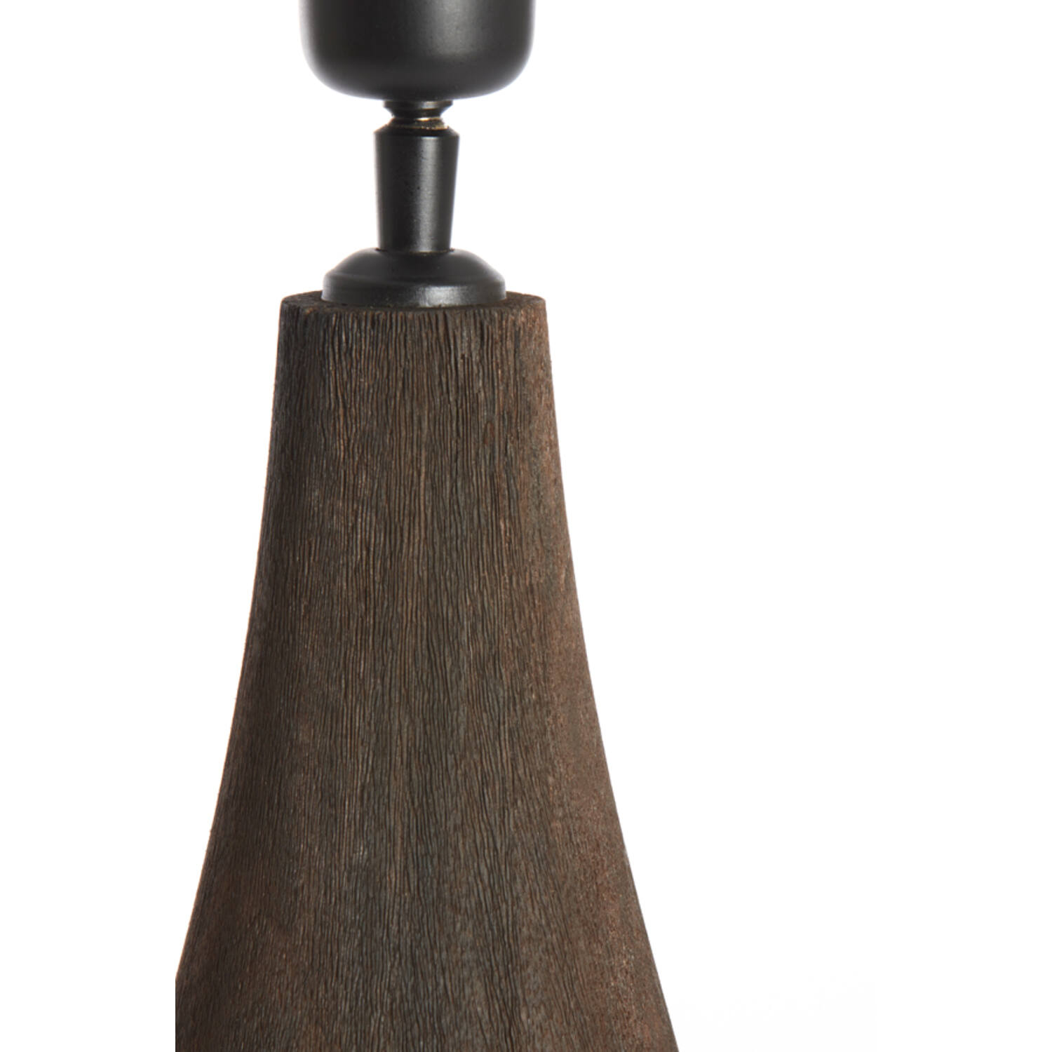 Lamp base Ø13x32 cm TRAPINO wood matt dark brown