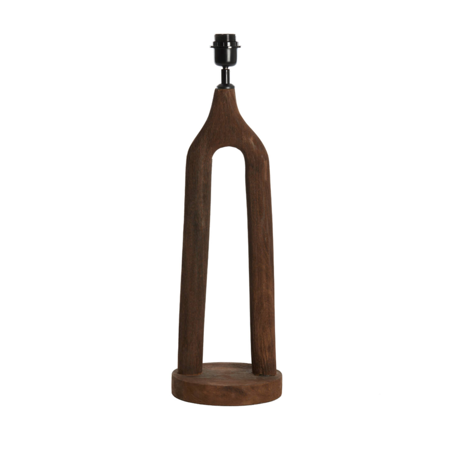 Lamp base Ø20x55 cm XITTA wood matt dark brown