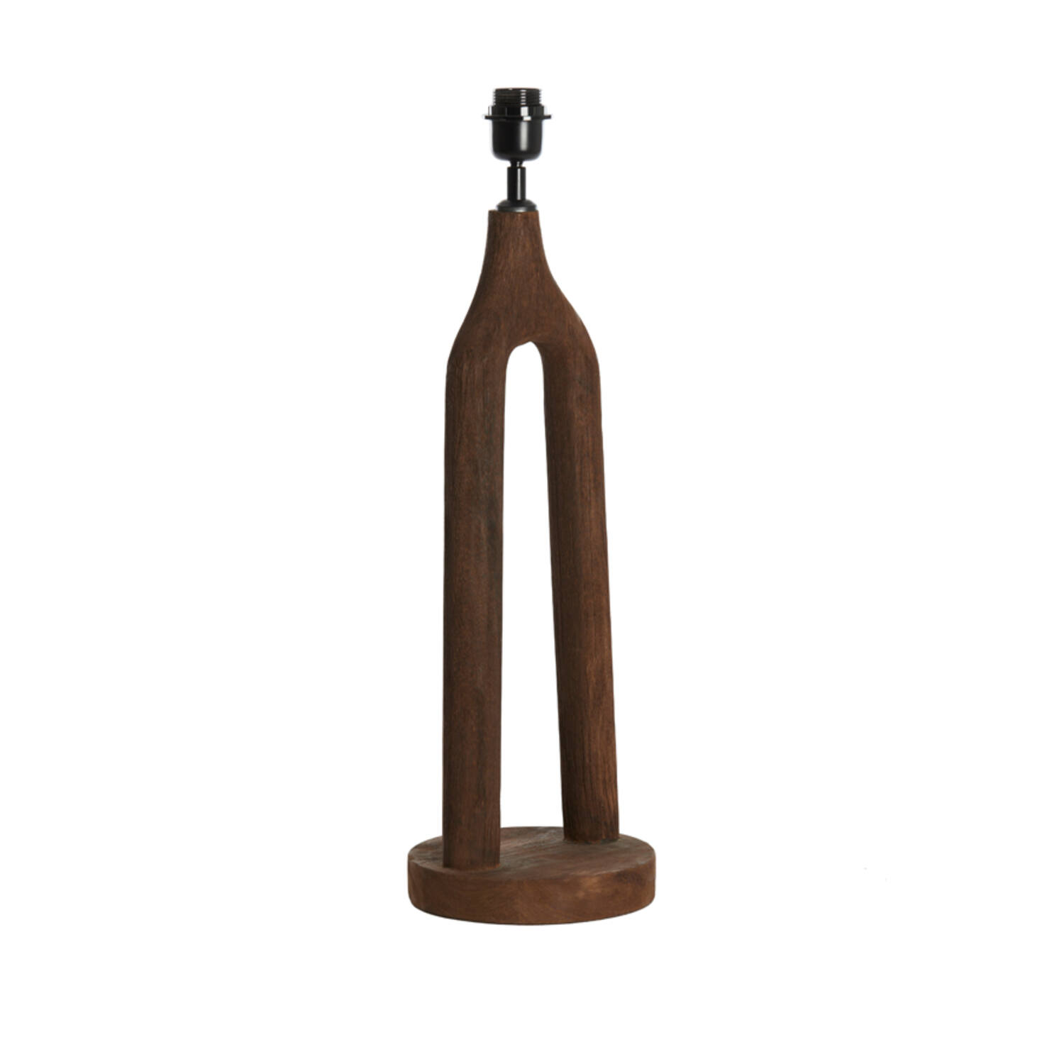 Lamp base Ø20x55 cm XITTA wood matt dark brown
