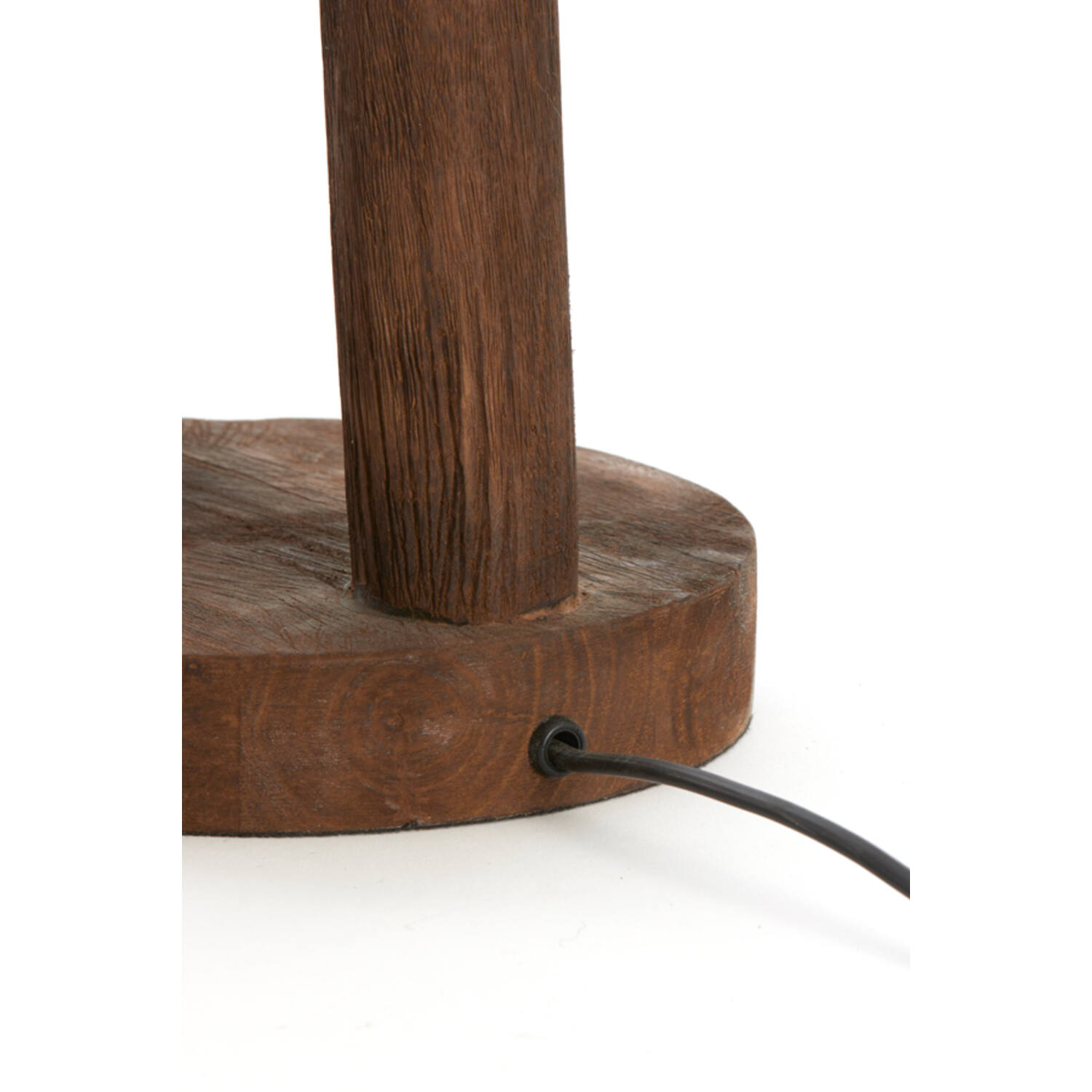 Lamp base Ø20x55 cm XITTA wood matt dark brown