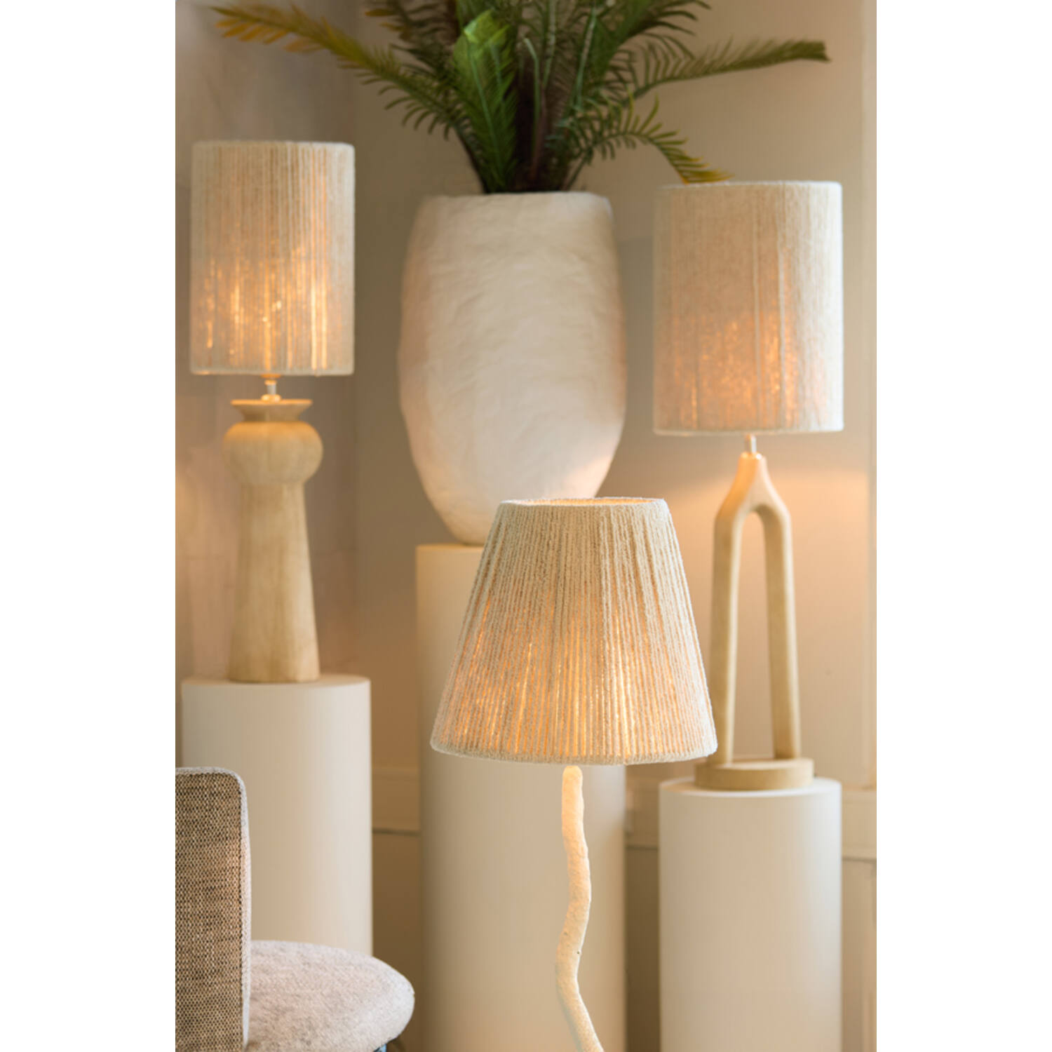 Lampvoet Ø20x55 cm XITTA hout mat naturel