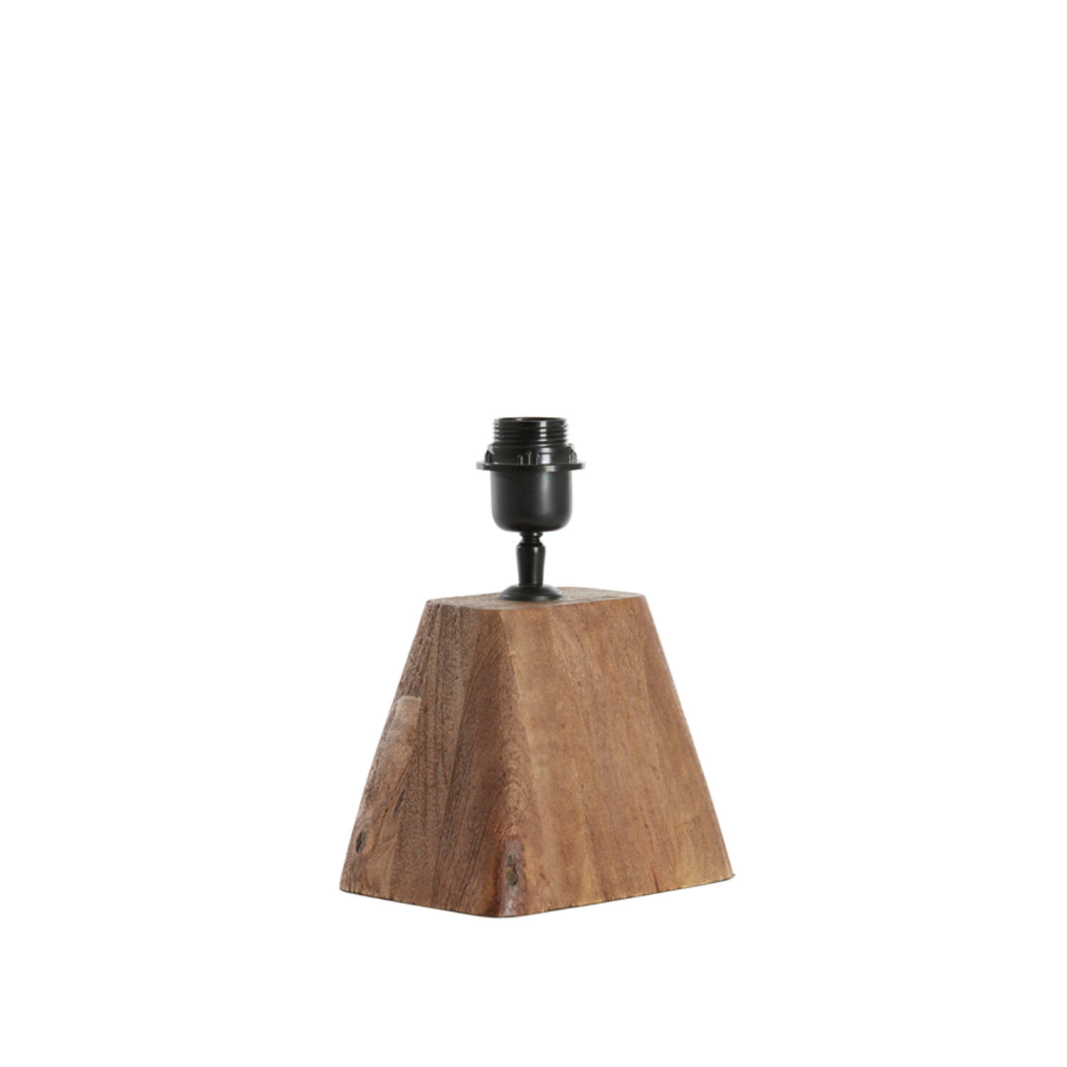 Lamp base 18x13x15 cm KARDAN wood matt brown
