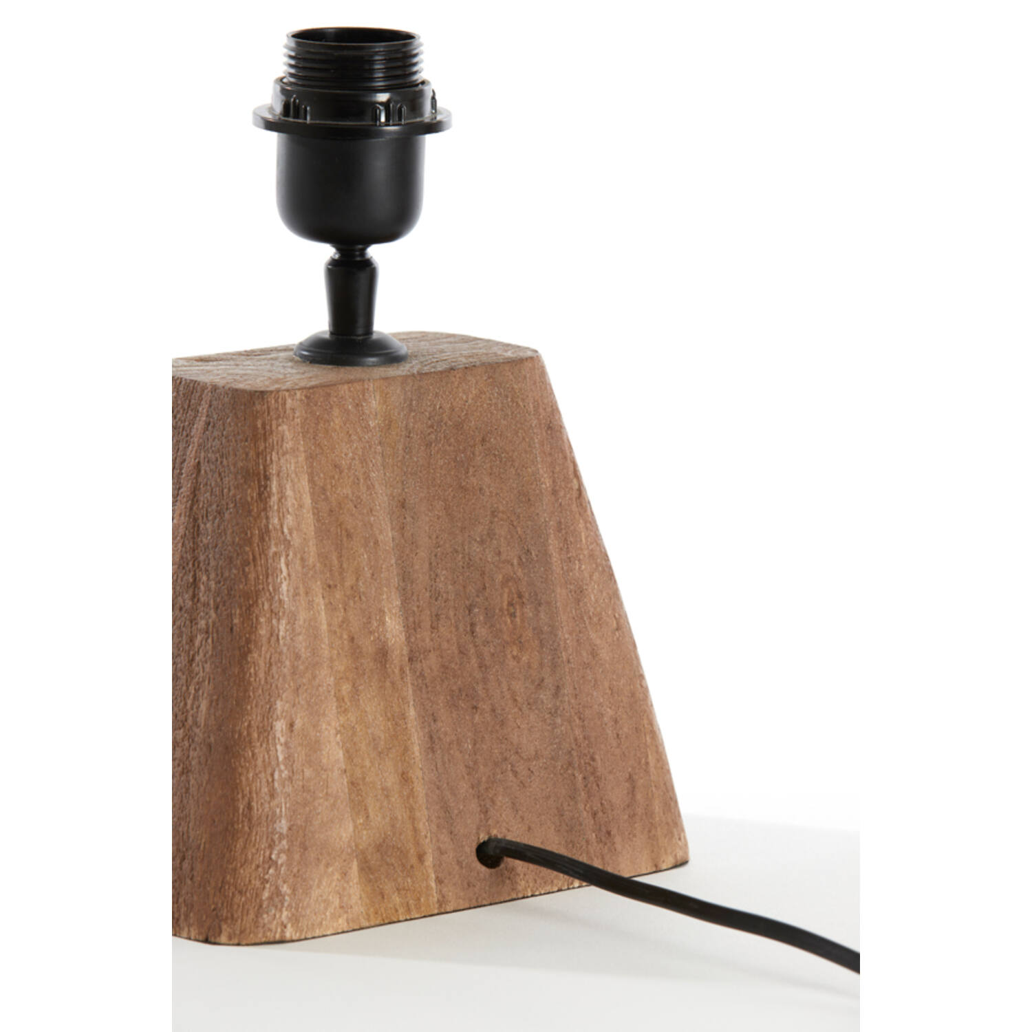 Lamp base 18x13x15 cm KARDAN wood matt brown