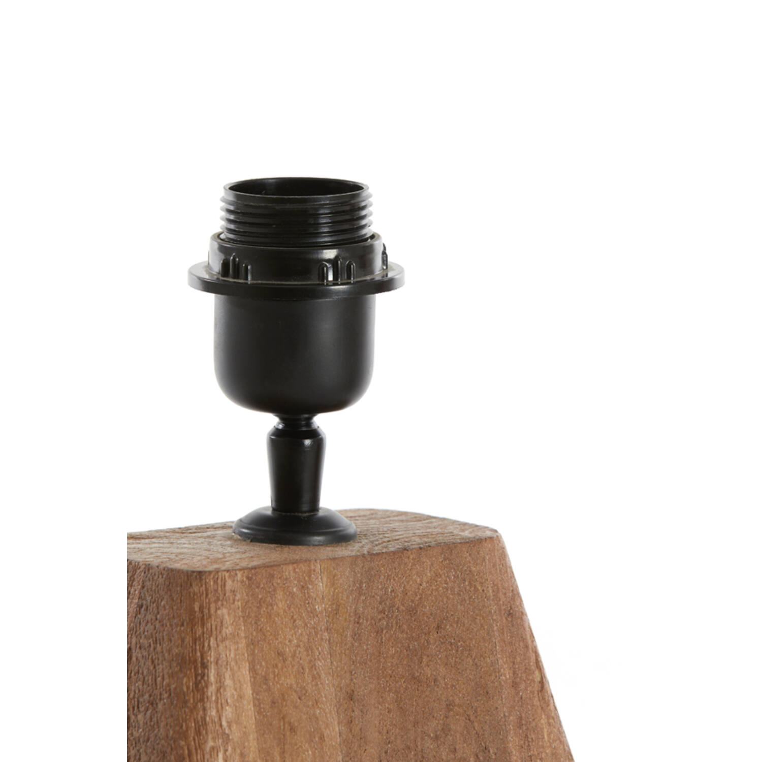 Lamp base 18x13x15 cm KARDAN wood matt brown