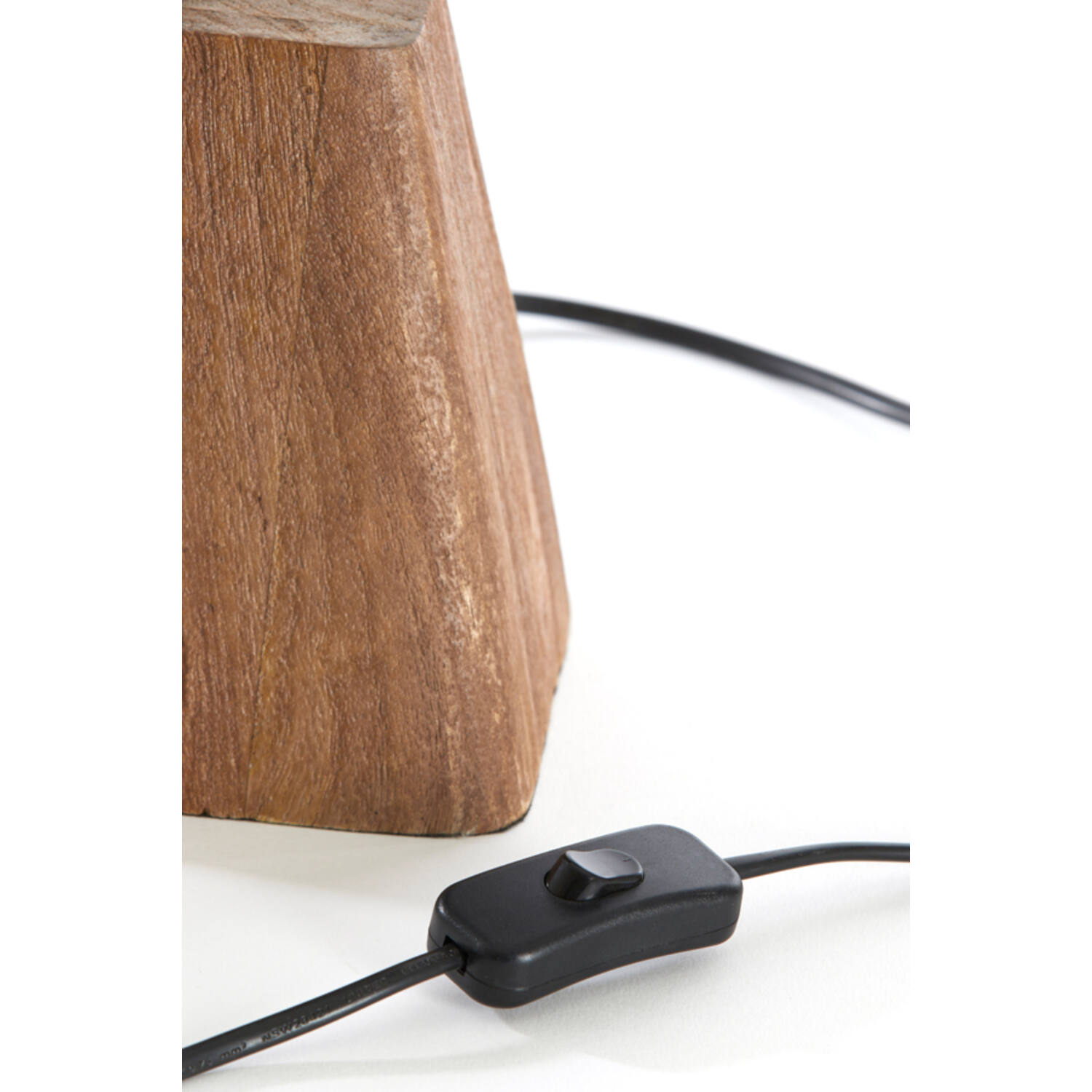 Lamp base 18x13x15 cm KARDAN wood matt brown