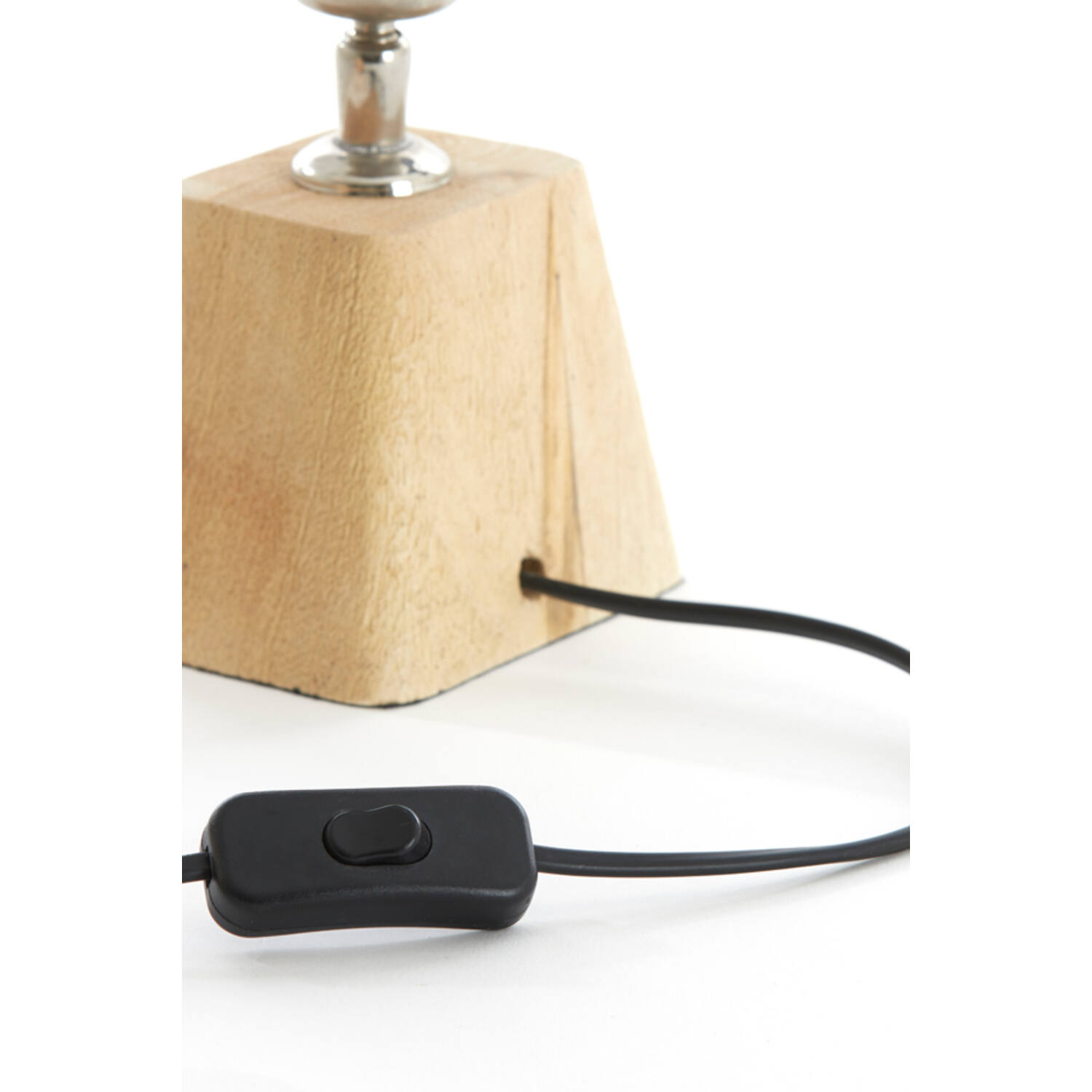 Lamp base 18x13x15 cm KARDAN wood matt natural