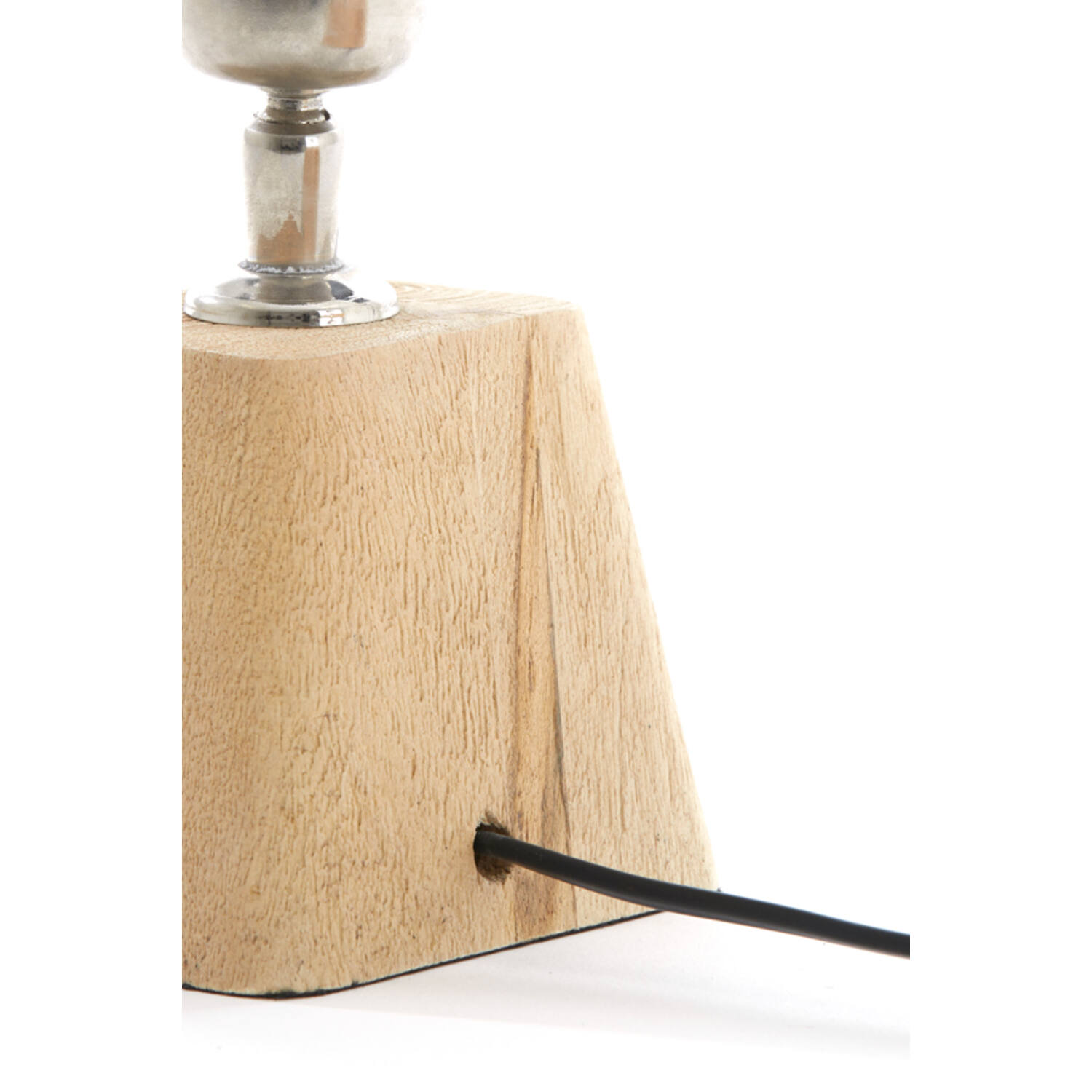 Lamp base 18x13x15 cm KARDAN wood matt natural
