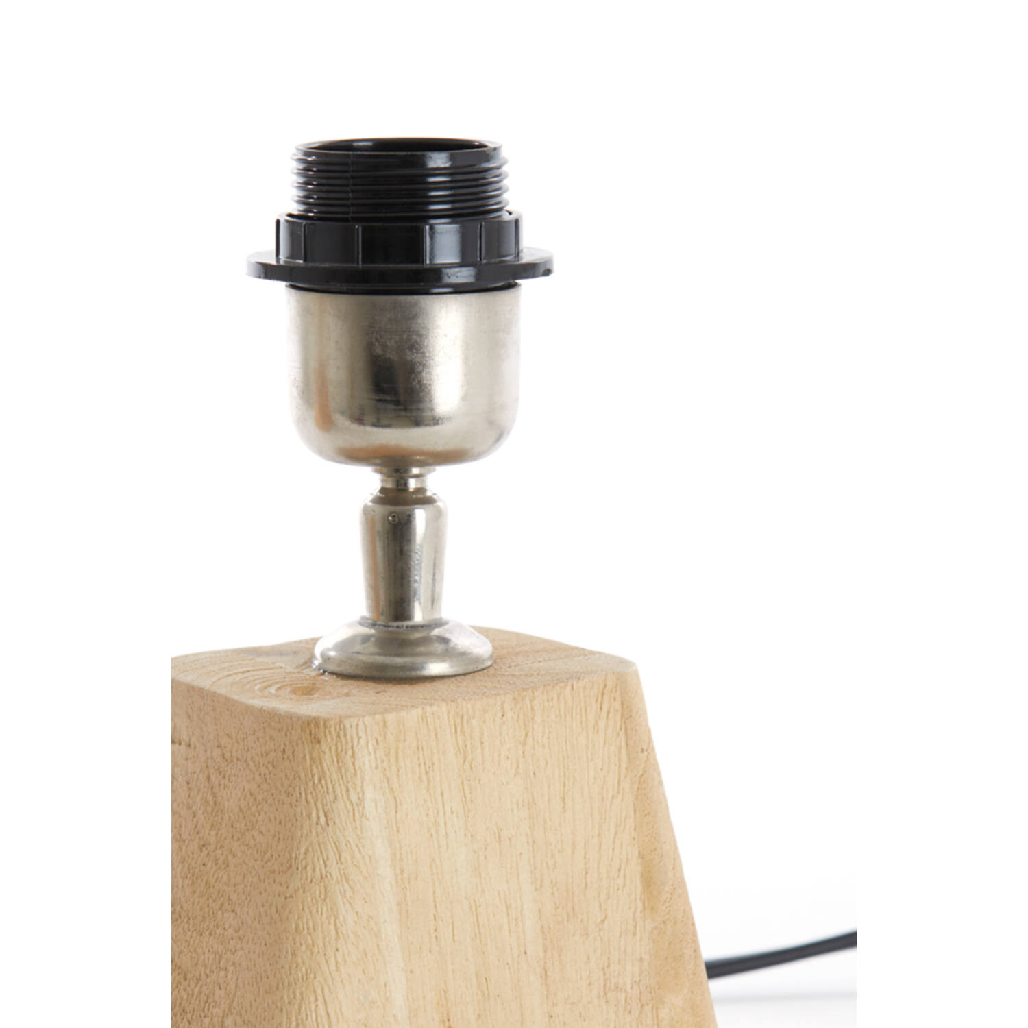 Lamp base 18x13x15 cm KARDAN wood matt natural
