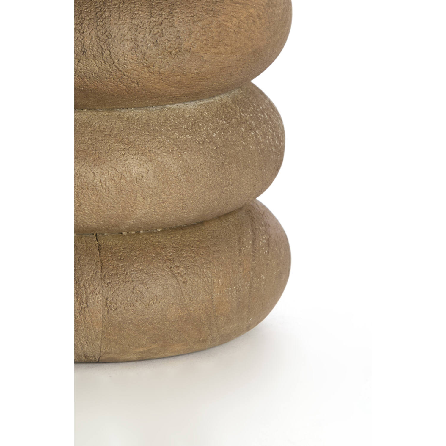 Lamp base Ø12x12 cm BUDONGO wood grey-dark brown