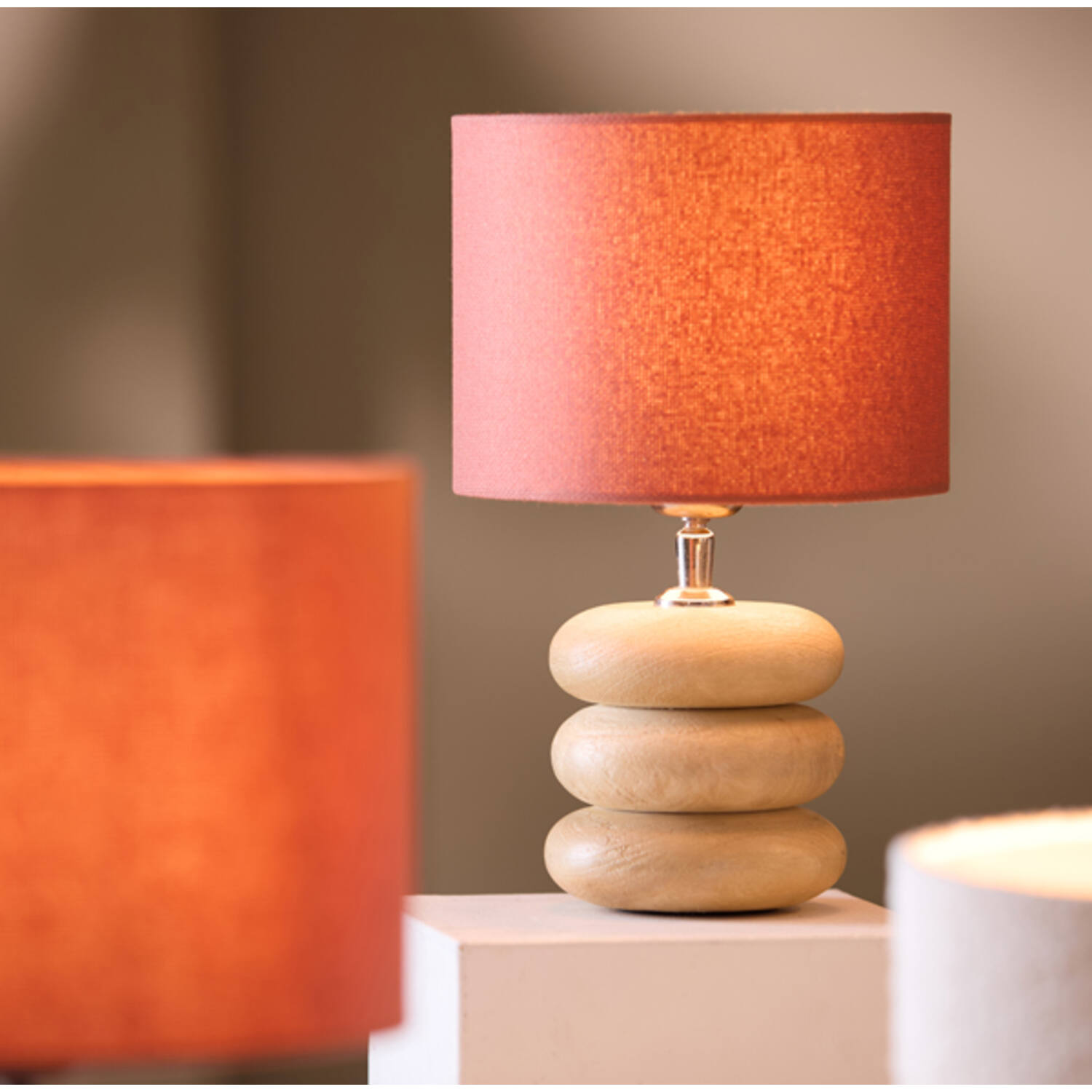 Lamp base Ø12x12 cm BUDONGO wood natural
