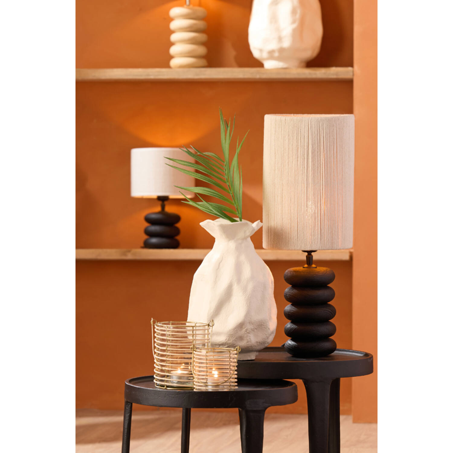 Lamp base Ø12x21 cm BUDONGO wood black