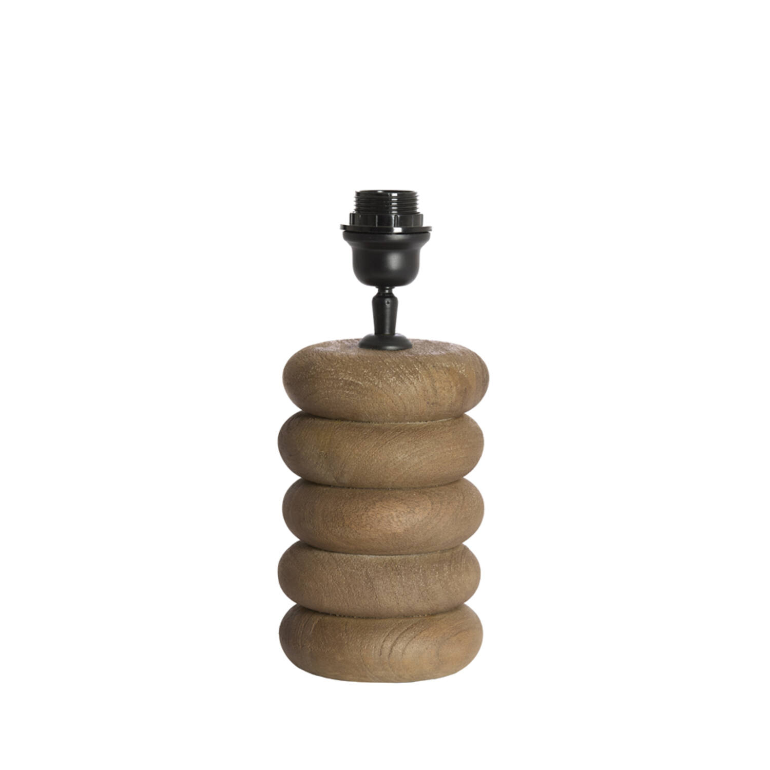 Lamp base Ø12x21 cm BUDONGO wood grey-dark brown