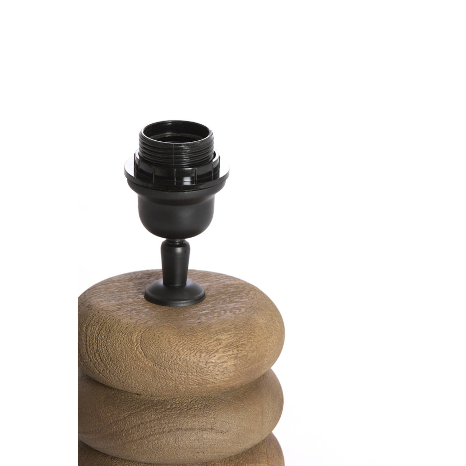 Lamp base Ø12x21 cm BUDONGO wood grey-dark brown