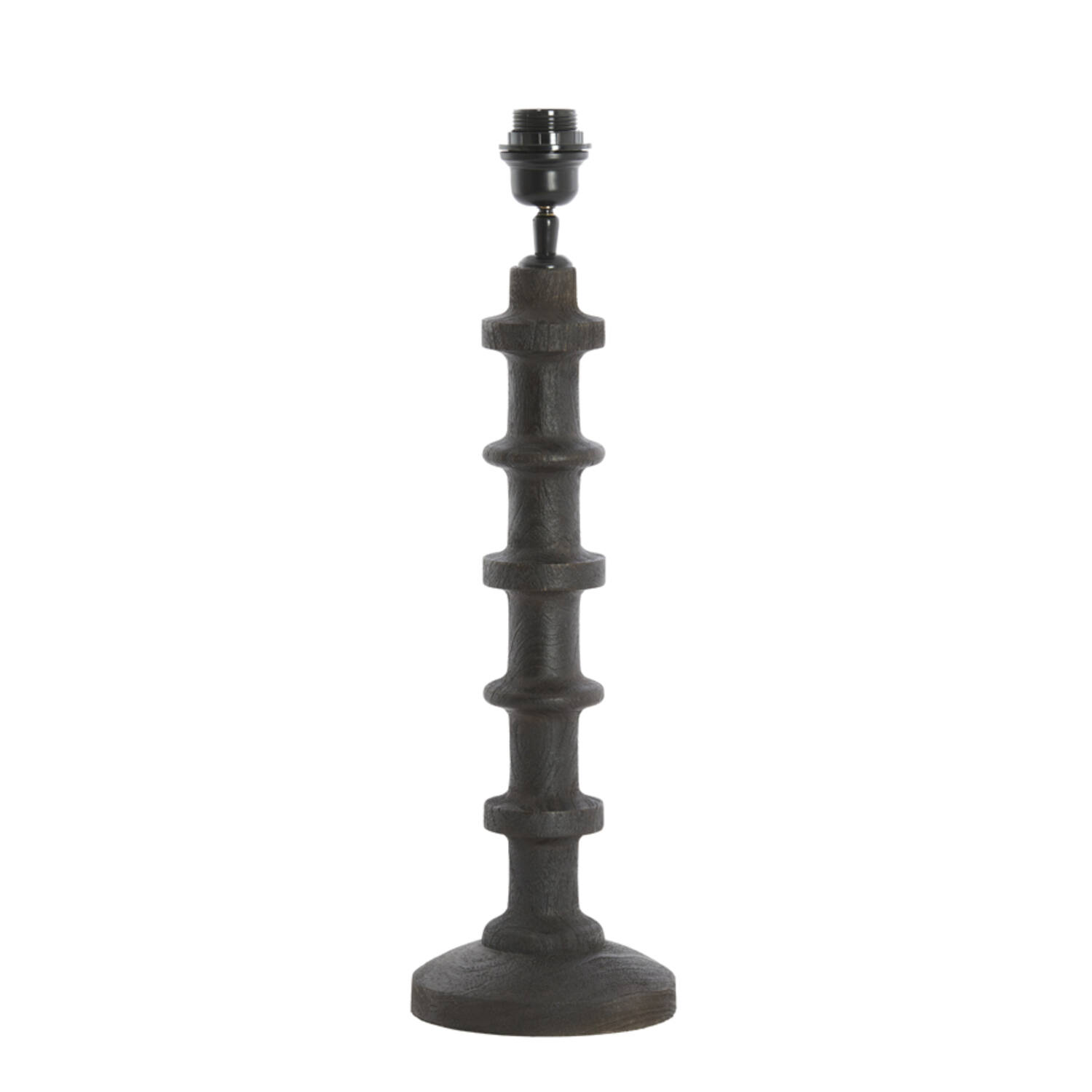Lamp base Ø16x45 cm CECILY wood matt dark russet