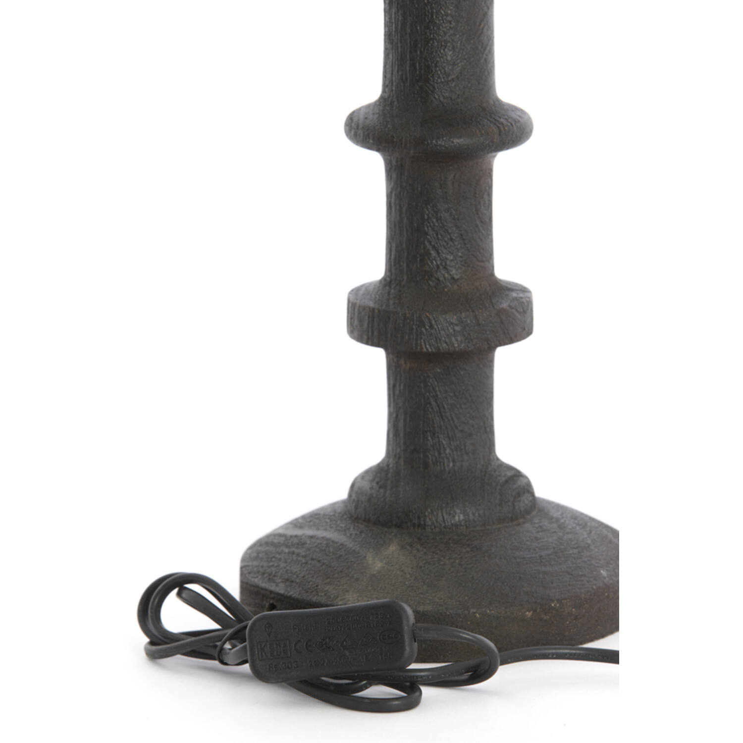 Lamp base Ø16x45 cm CECILY wood matt dark russet