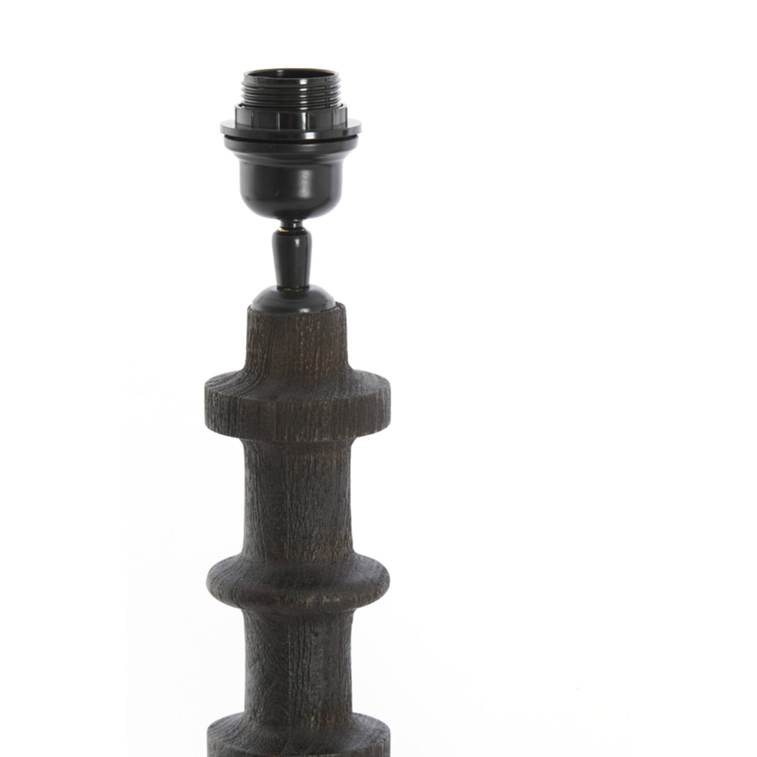 Lamp base Ø16x45 cm CECILY wood matt dark russet
