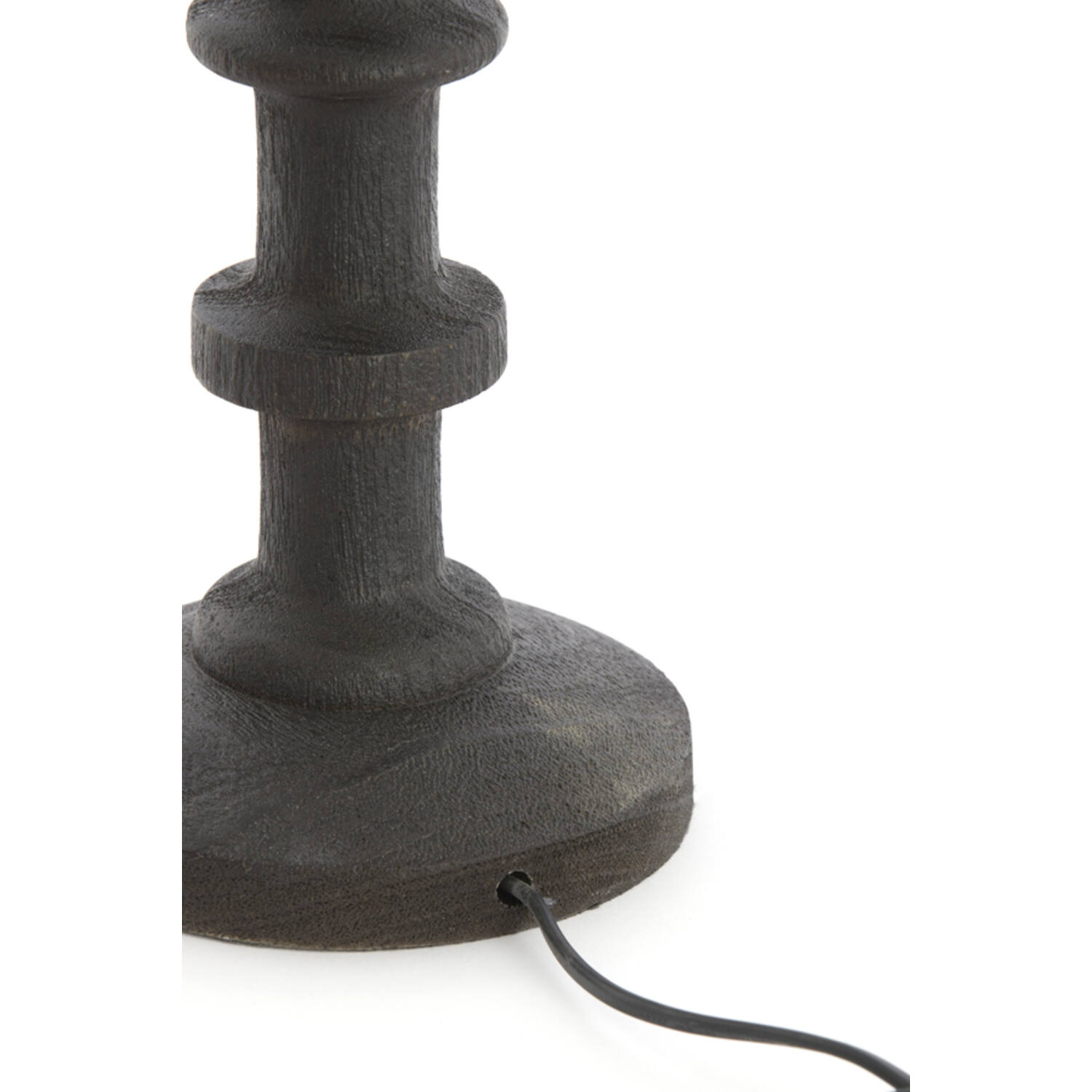 Lamp base Ø16x45 cm CECILY wood matt dark russet