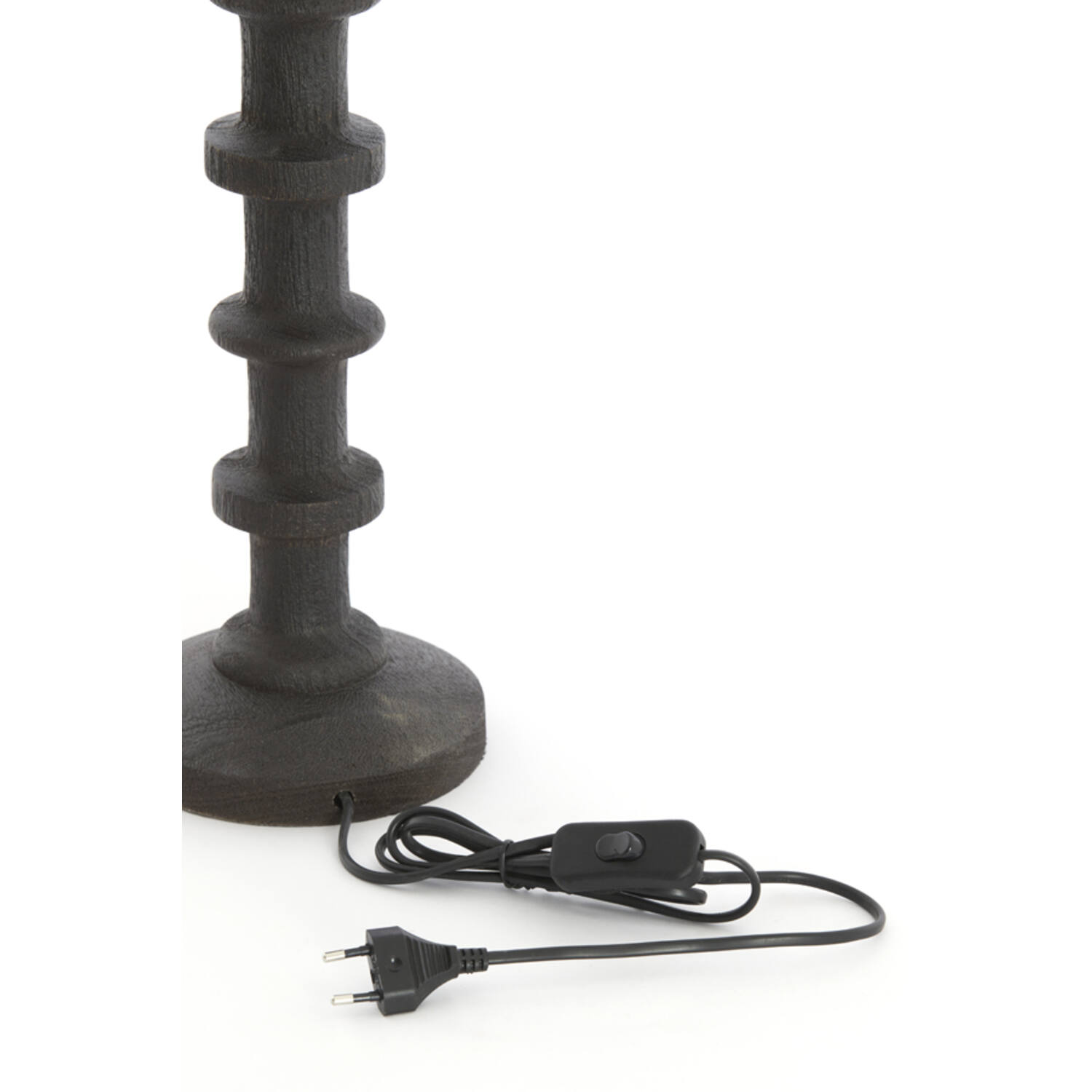 Lamp base Ø16x45 cm CECILY wood matt dark russet