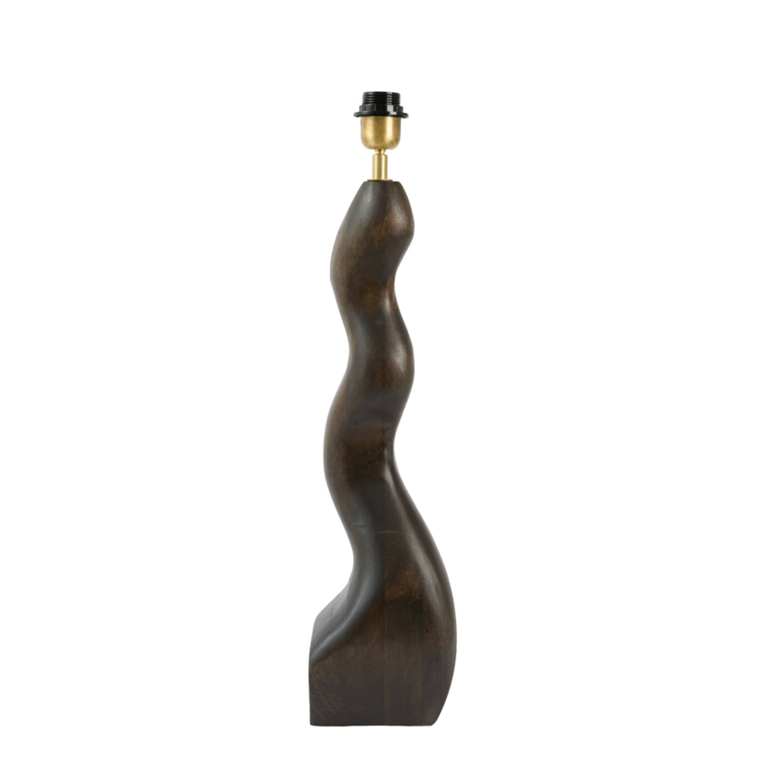 Lamp base 15x15x57 cm VIKA wood chocolate brown