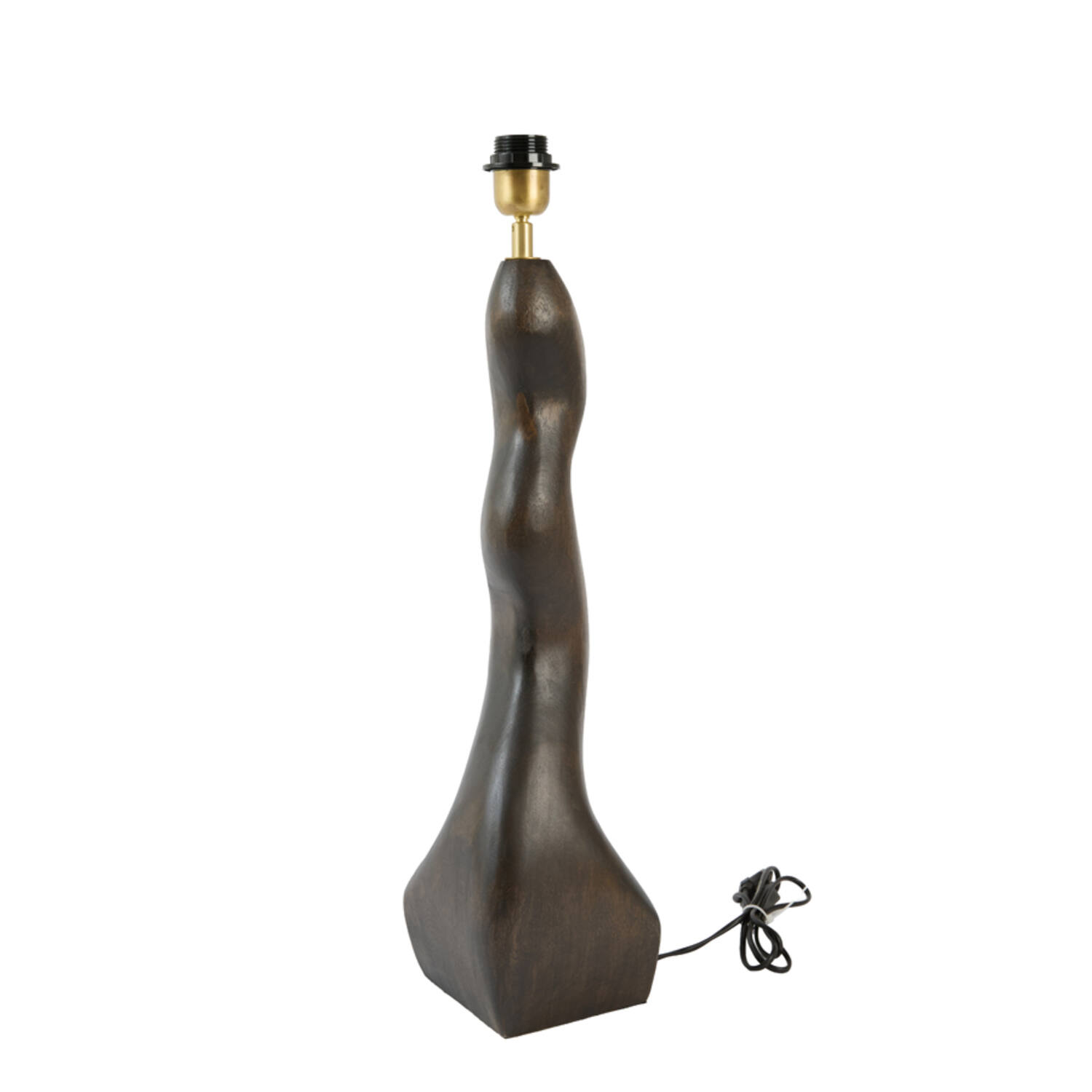 Lamp base 15x15x57 cm VIKA wood chocolate brown
