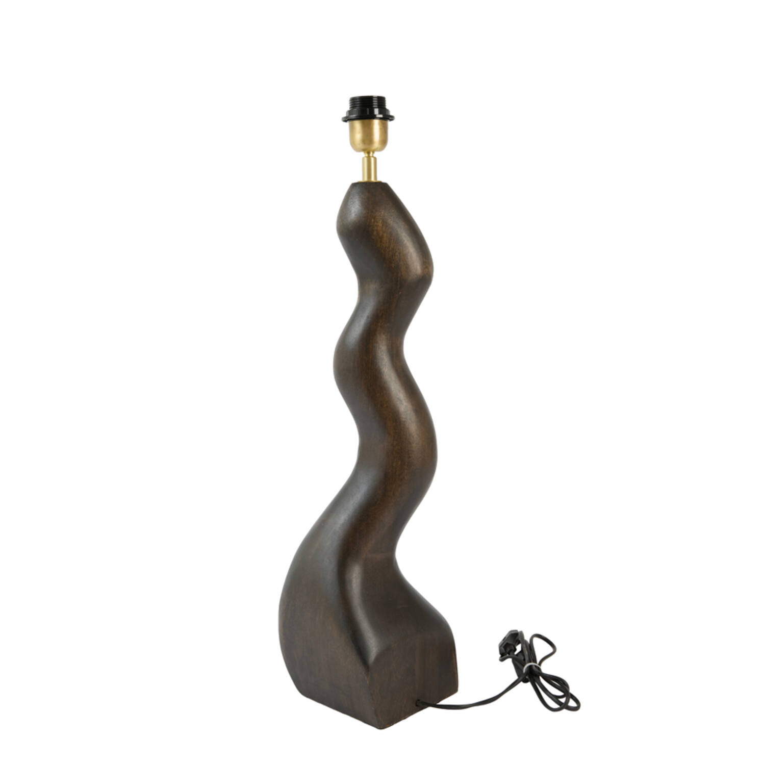 Lamp base 15x15x57 cm VIKA wood chocolate brown
