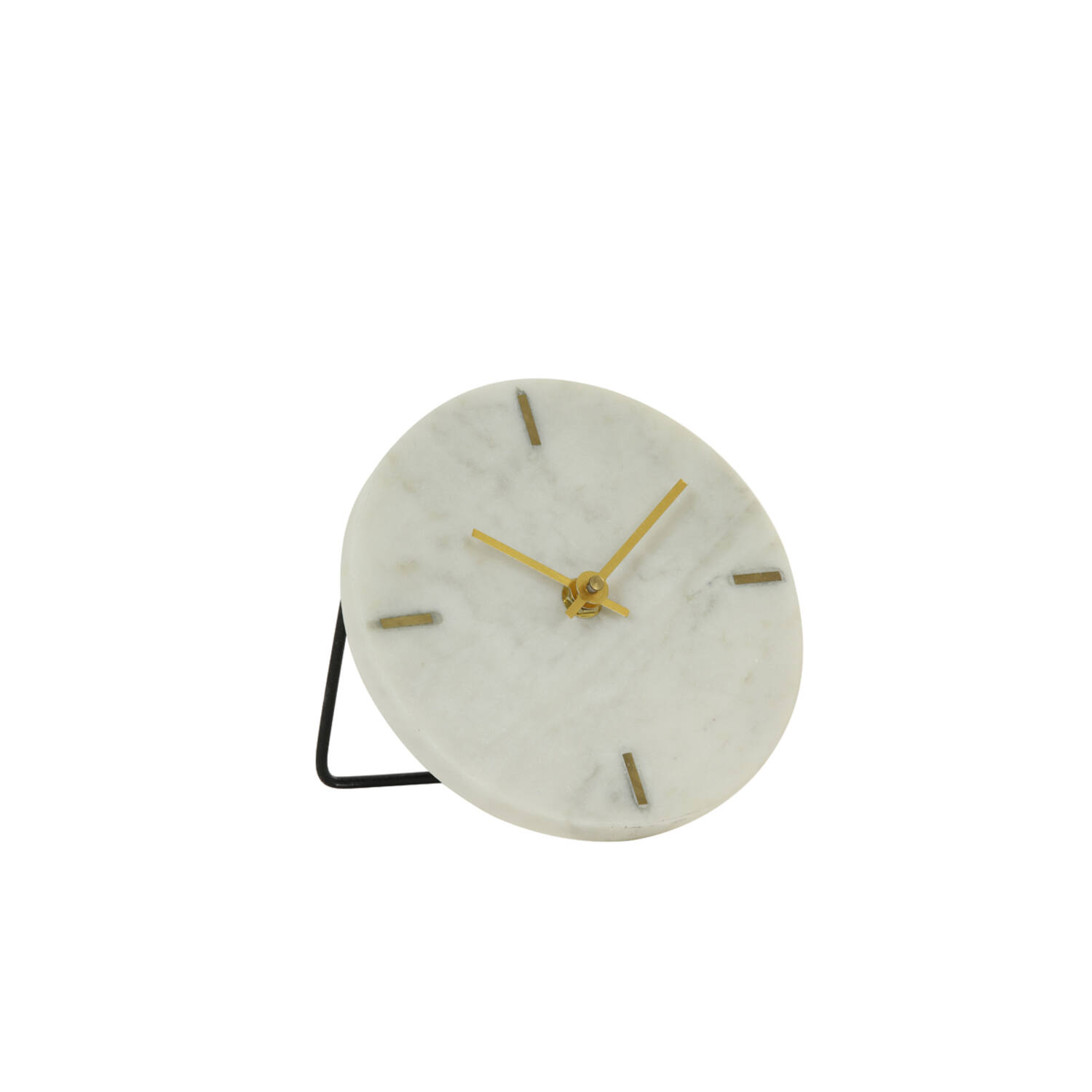 Klok Ø15 cm MORENO marmer wit