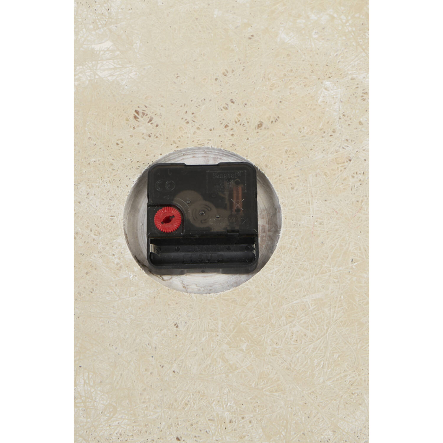 Clock Ø43 cm JENAY marble burgundy-cream