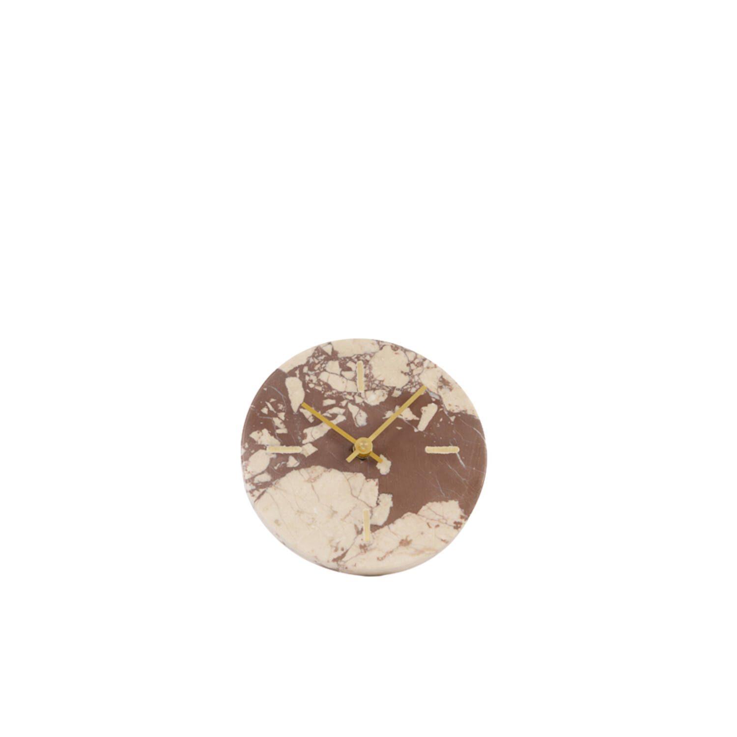 Clock Ø15 cm JENAY marble burgundy-cream