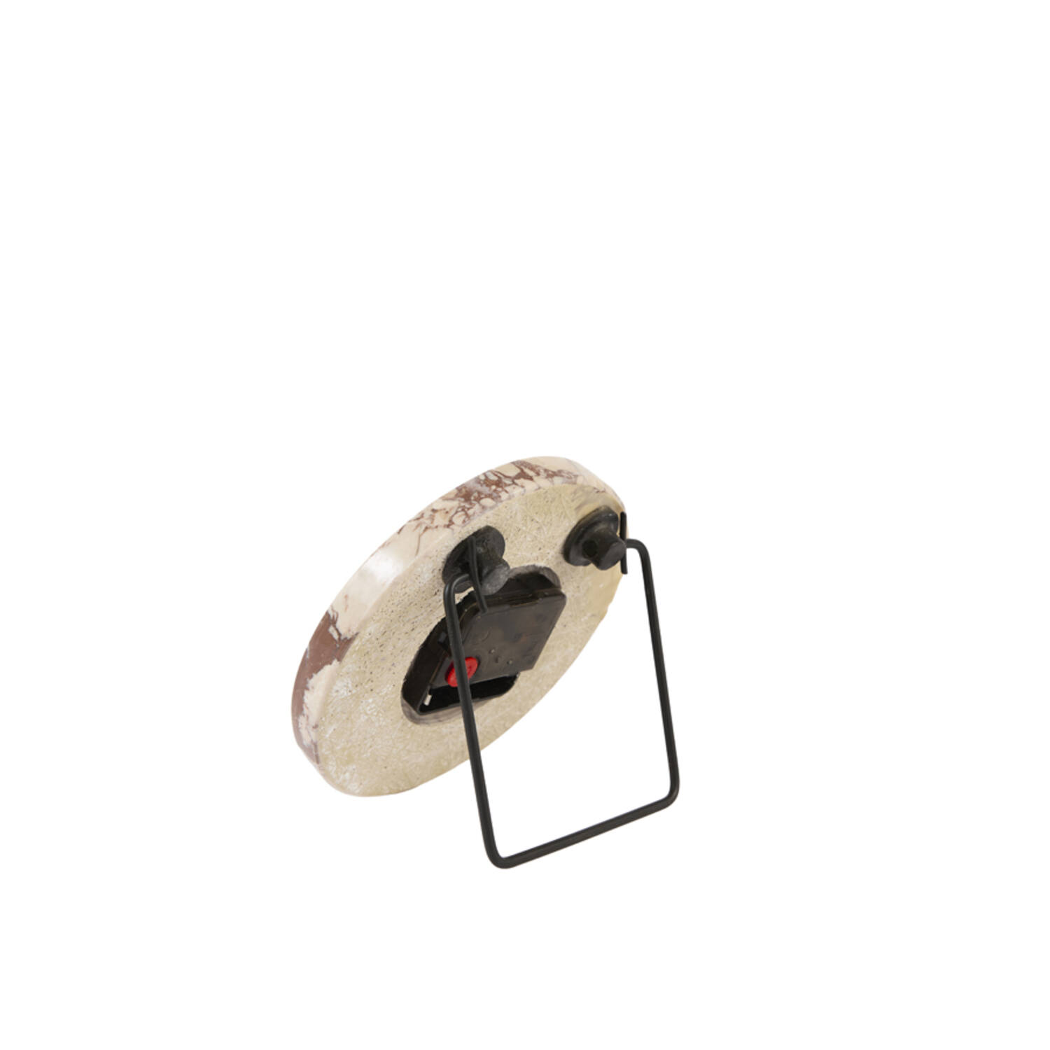 Clock Ø15 cm JENAY marble burgundy-cream