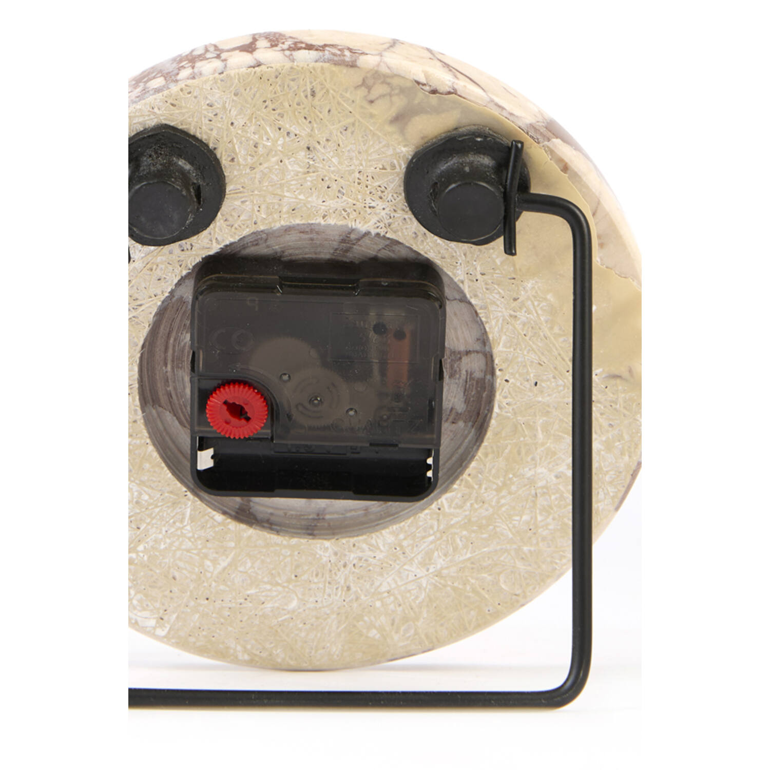 Clock Ø15 cm JENAY marble burgundy-cream