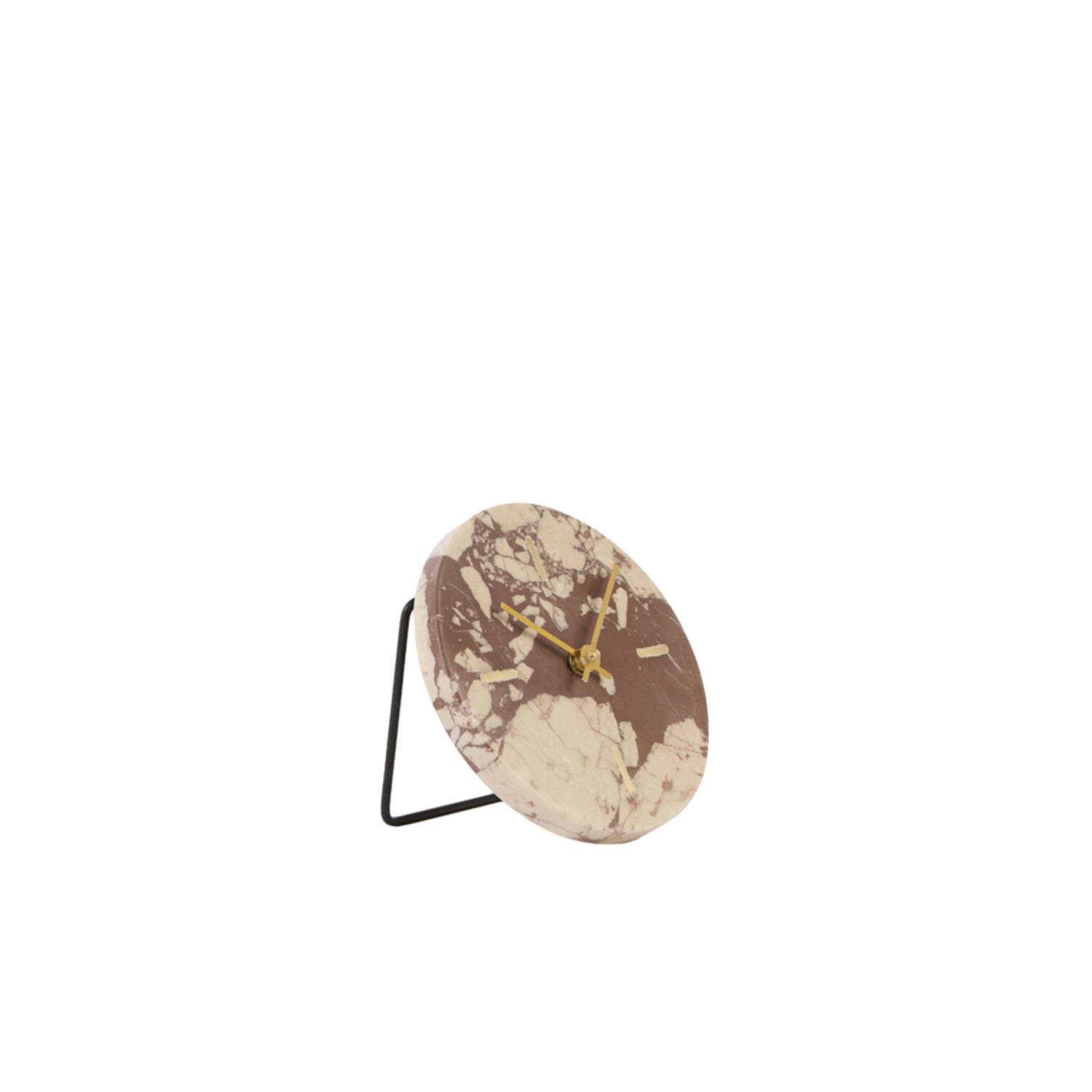 Clock Ø15 cm JENAY marble burgundy-cream