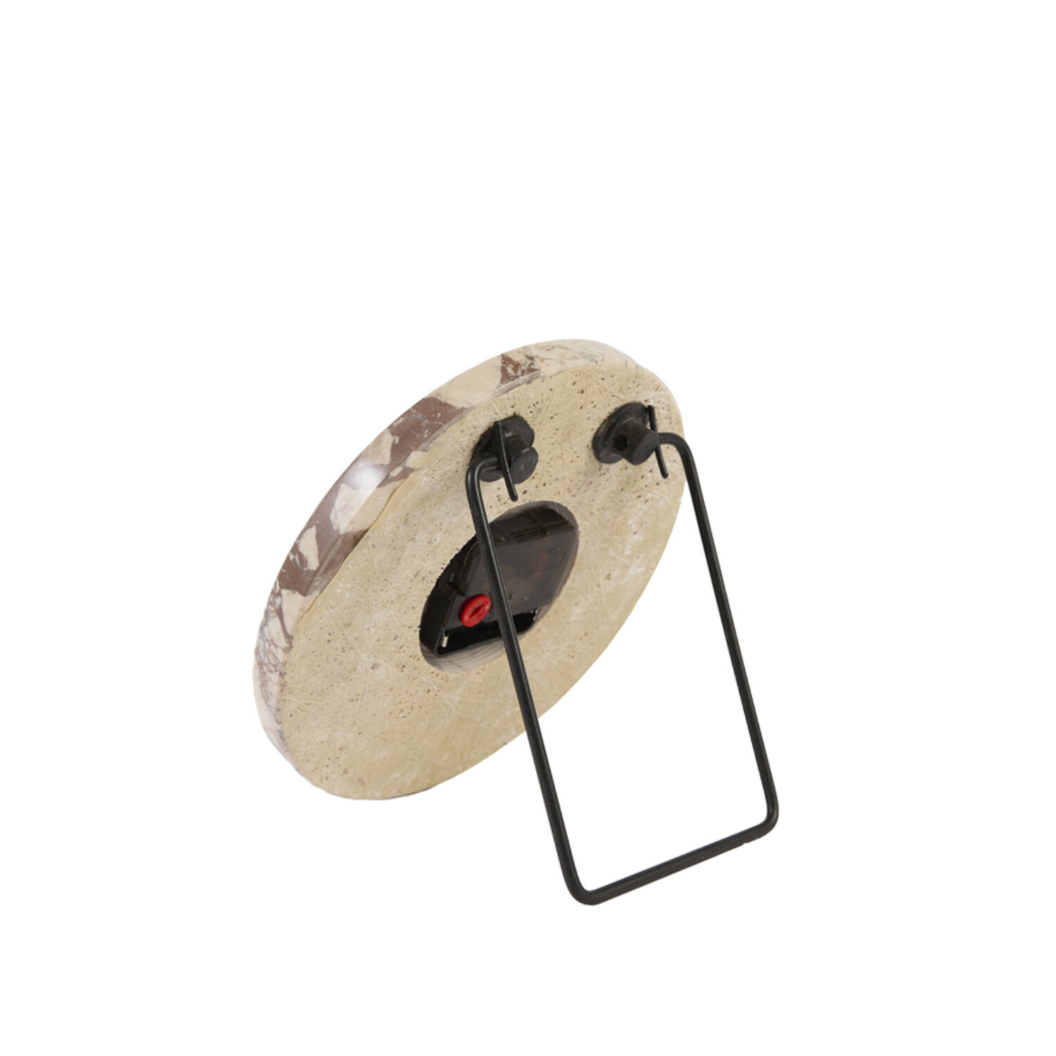 Clock Ø20 cm JENAY marble burgundy-cream