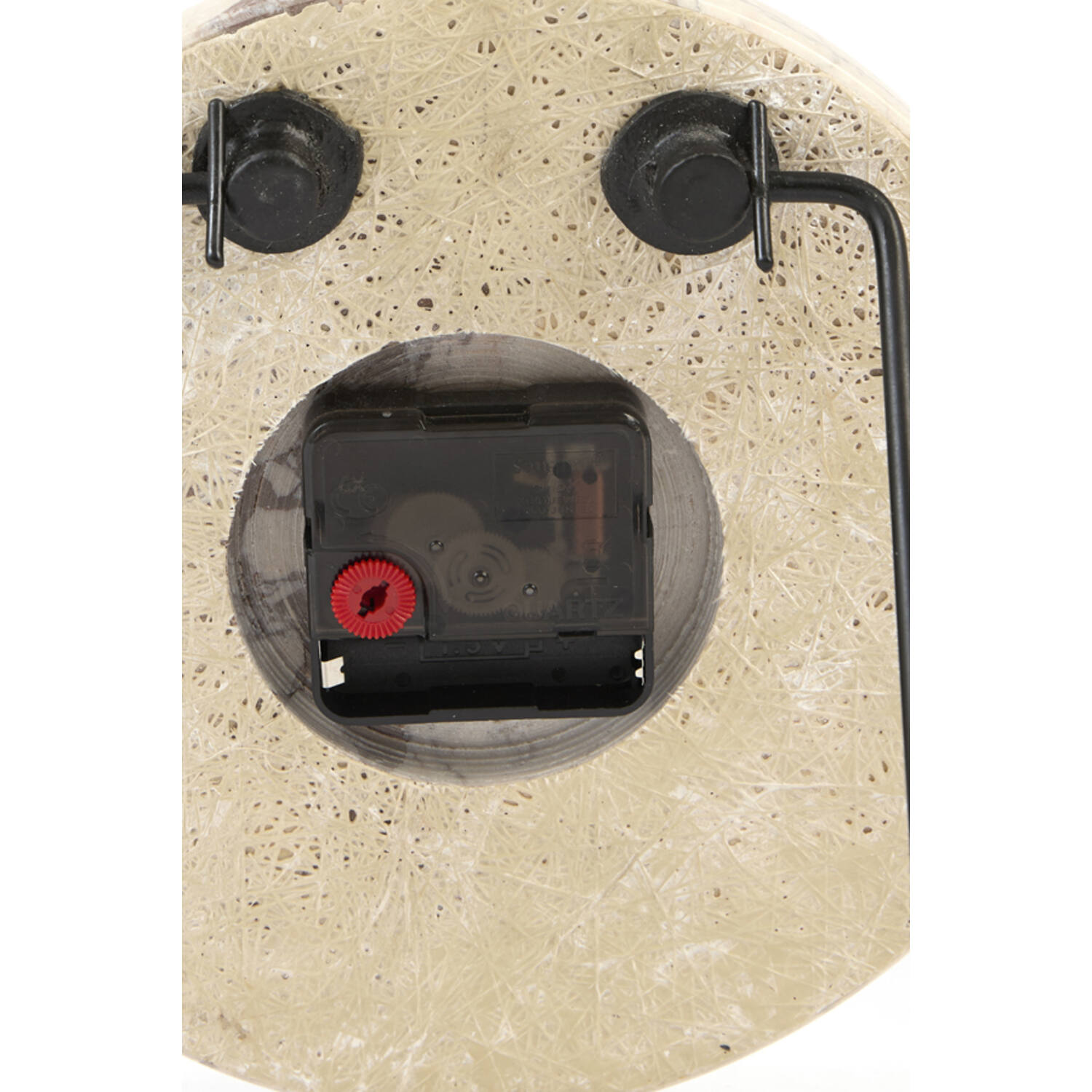 Clock Ø20 cm JENAY marble burgundy-cream