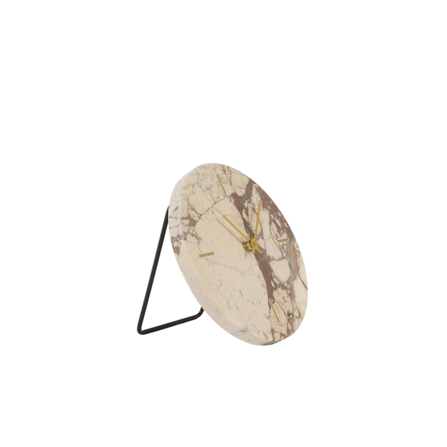 Clock Ø20 cm JENAY marble burgundy-cream