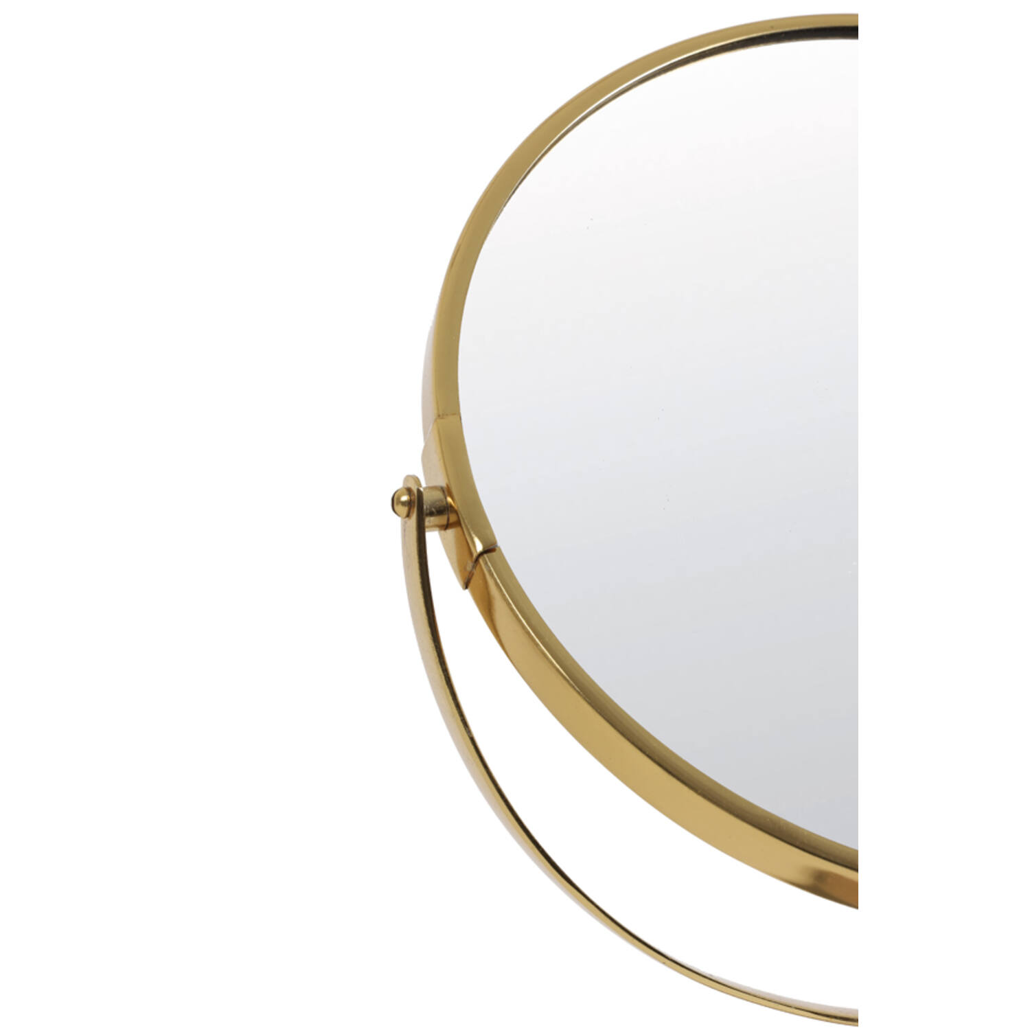 Spiegel op voet 24x9x40,5 cm RIESCO marmer wit-goud