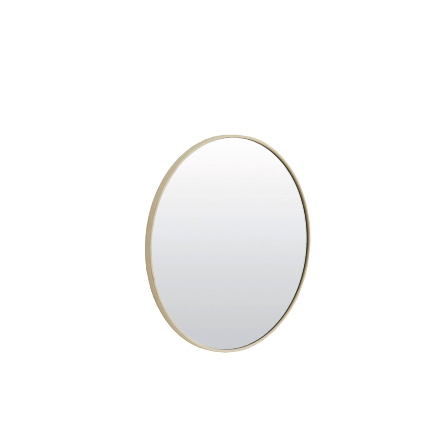 Espejo Ø50 cm ESPEJO vidrio claro+crema