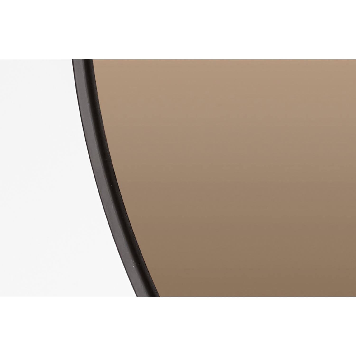 Spiegel Ø116 cm ESPEJO bruin glas+zwart