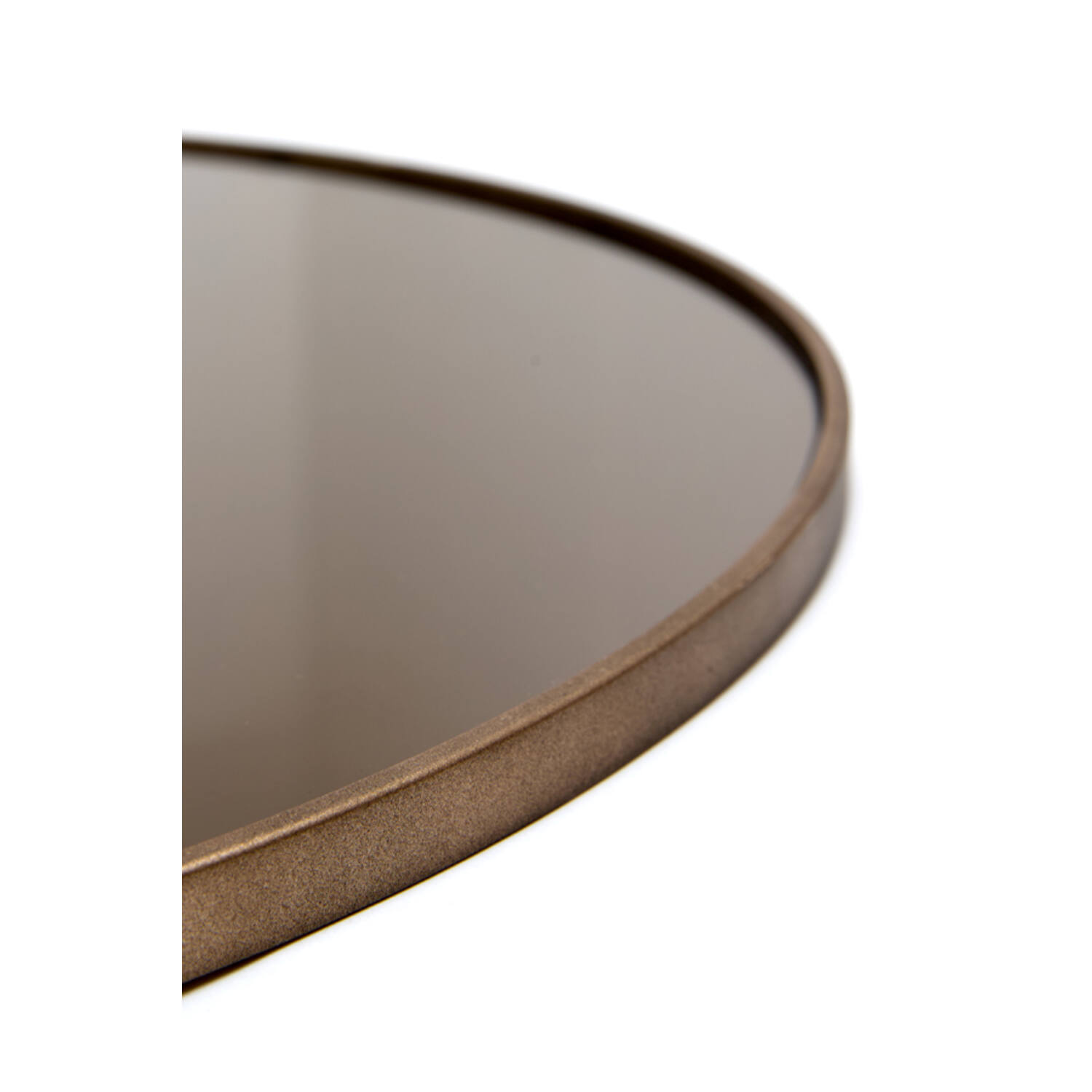 Spiegel Ø116 cm ESPEJO glas licht bruin+bruin